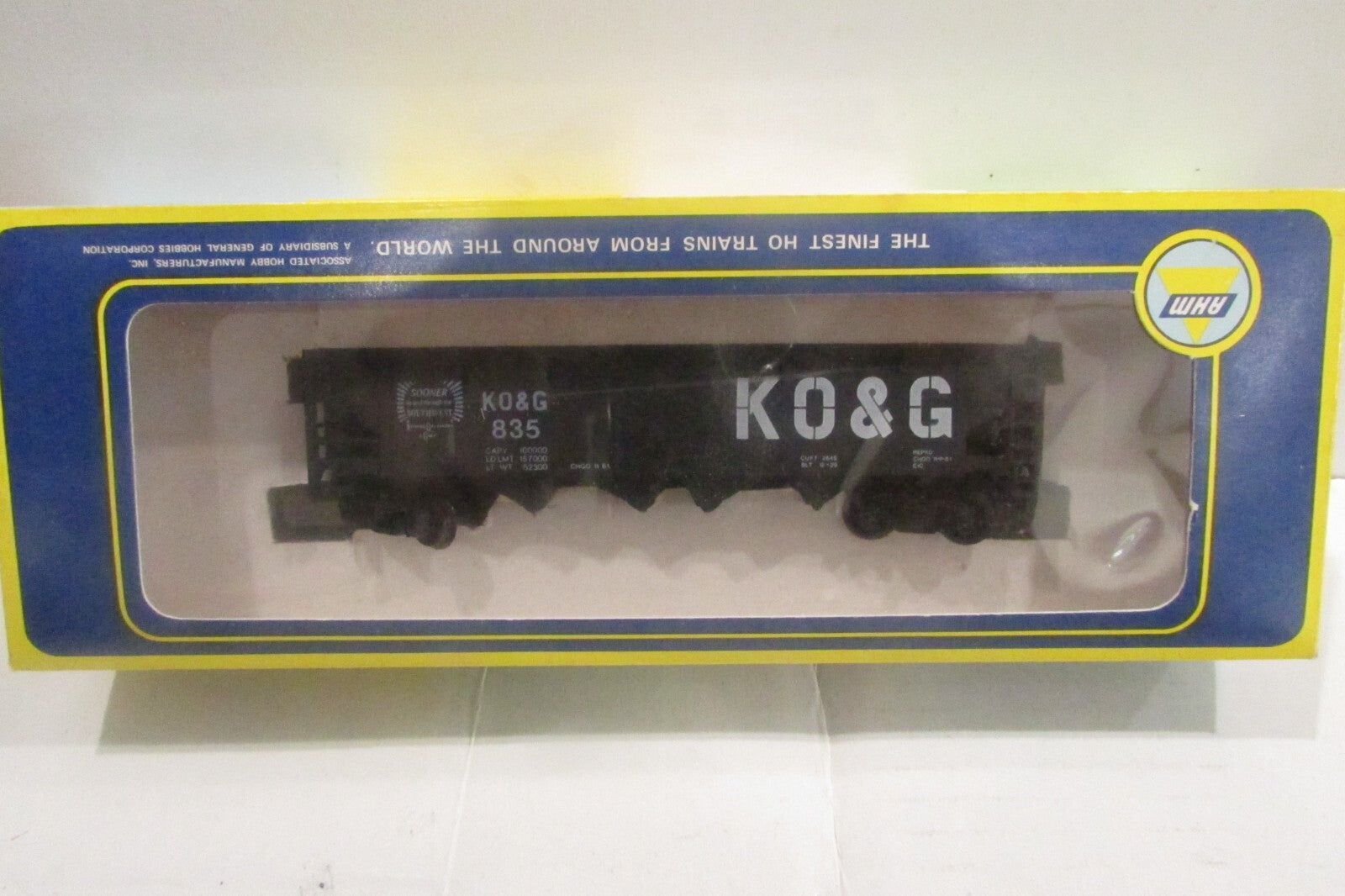 HO Scale AHM 5450E Open Hopper w/out Load KO&G#835