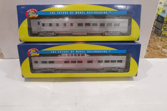 HO Scale Athearn RTR (2) 7923,7924 Undecorated Passenger Cars Lot#3433