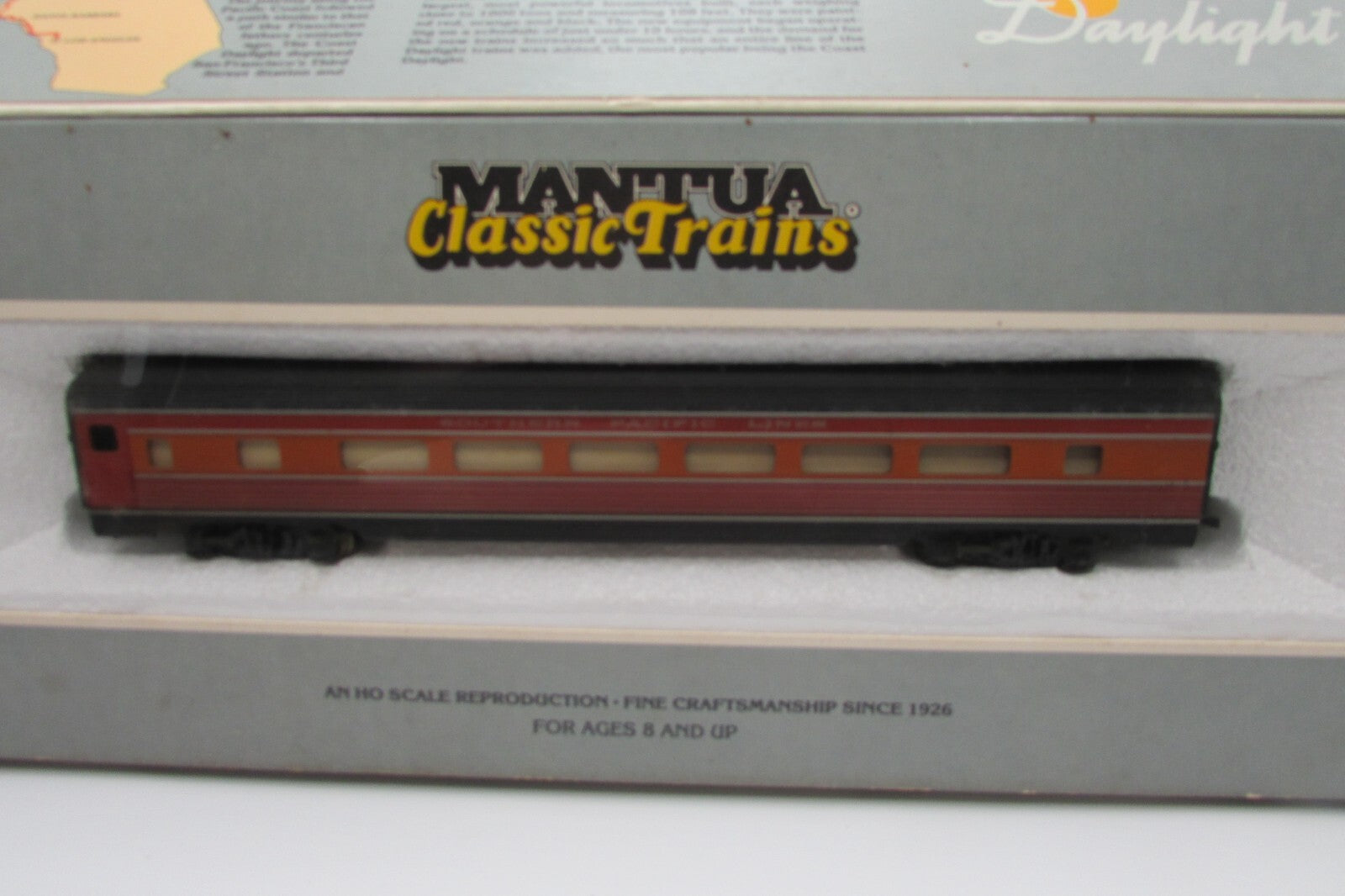 Ho Scale Mantua Classic Trains (7) Passenger Car Southern Pacific Lot#4694
