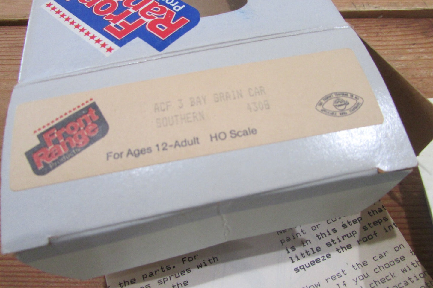 HO Scale Front Range Products ACF 3Bay Grain Car Southern Lot#4737