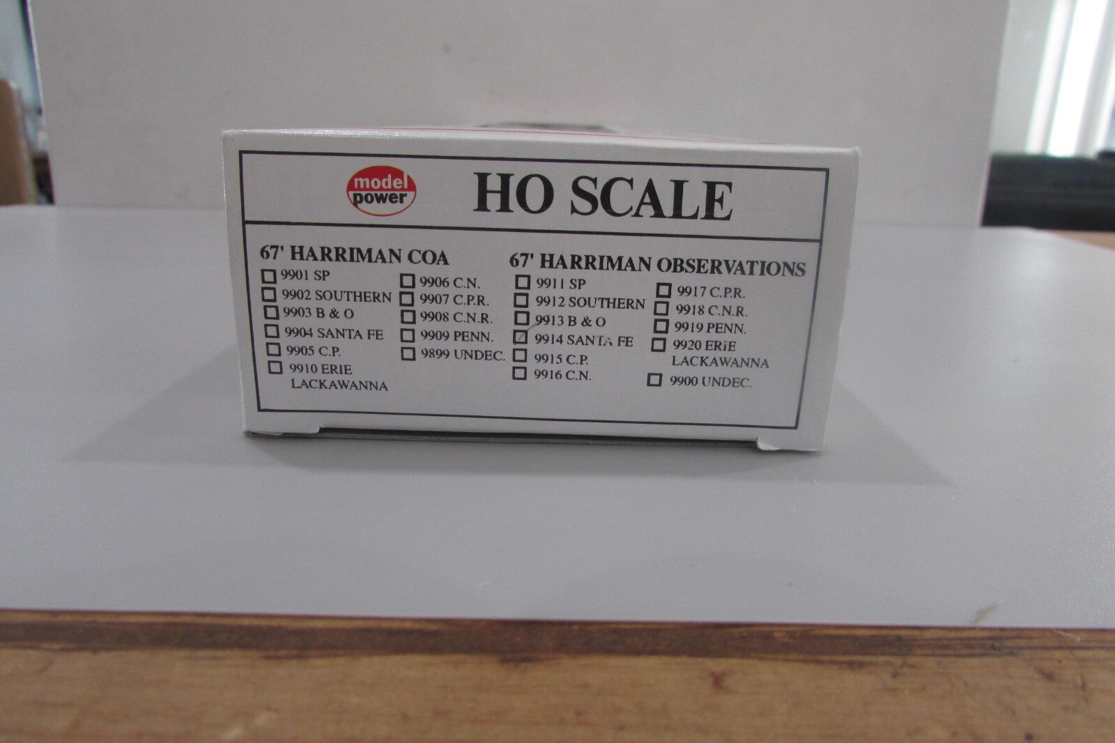 HO Scale Model Power 9914 67' Harriman Observation Car Santa Fe Lot#2781