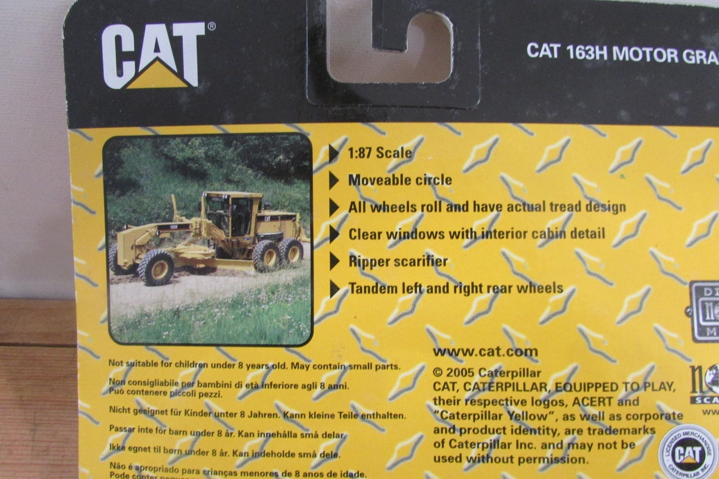 HO Scale/1:87 Scale Norscot 55403 Cat 163H Motor Grader Lot#5173