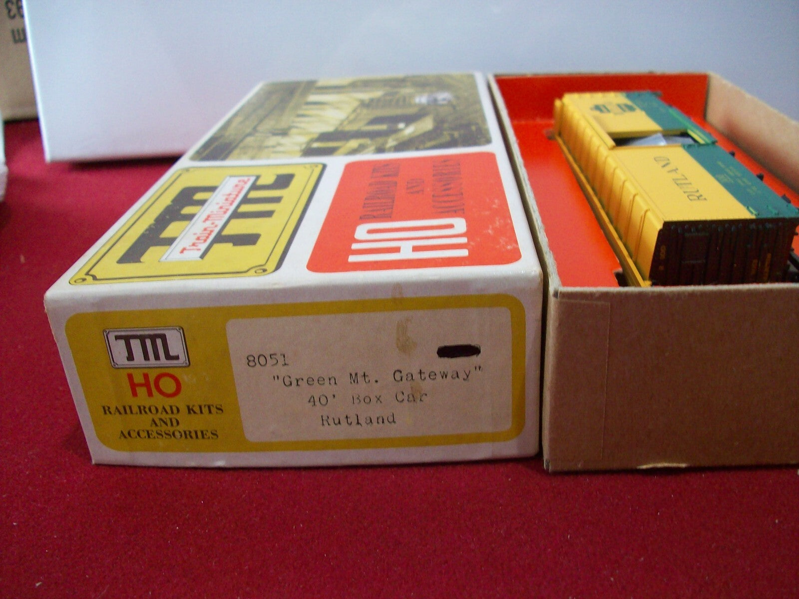 Ho Scale  Train-Miniature 8051 Box Car "Rutland". Kit Car Lot#0391