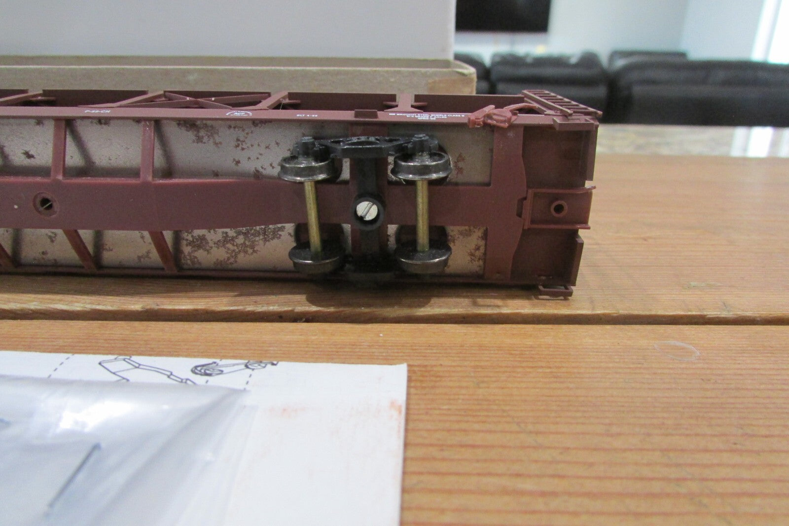 HO Scale  Accurail 9217 Bi-Lever Open Auto Rack Rock Island  Lot#4222
