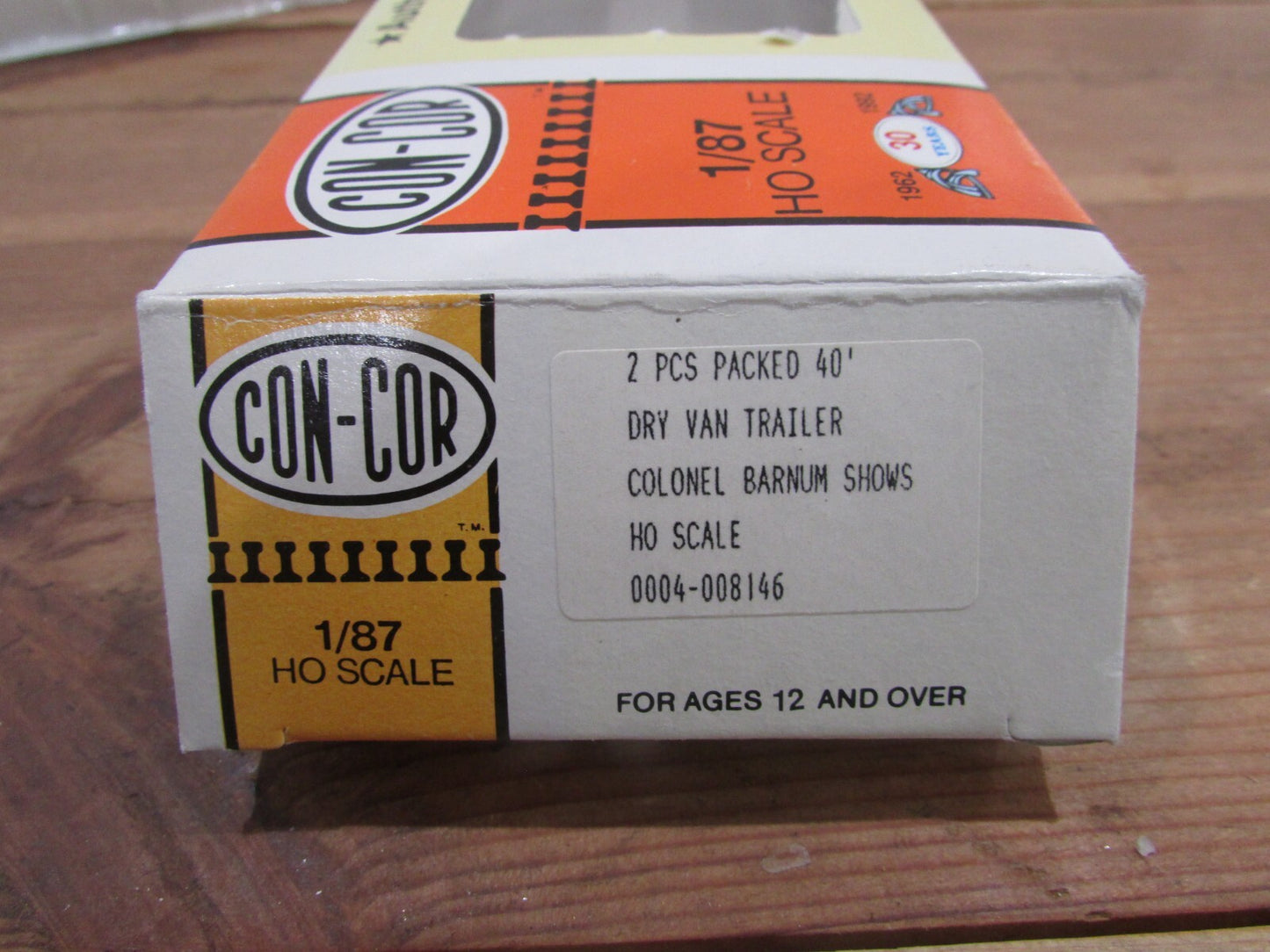 HO Scale Con-Cor 04-008146 2Pack 40ft Rivet Dry Van Trailers Lot#3497