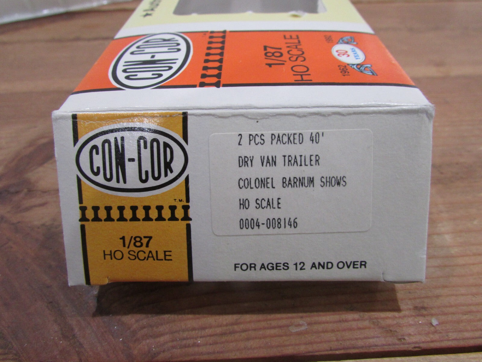 HO Scale Con-Cor 04-008146 2Pack 40ft Rivet Dry Van Trailers Lot#3497