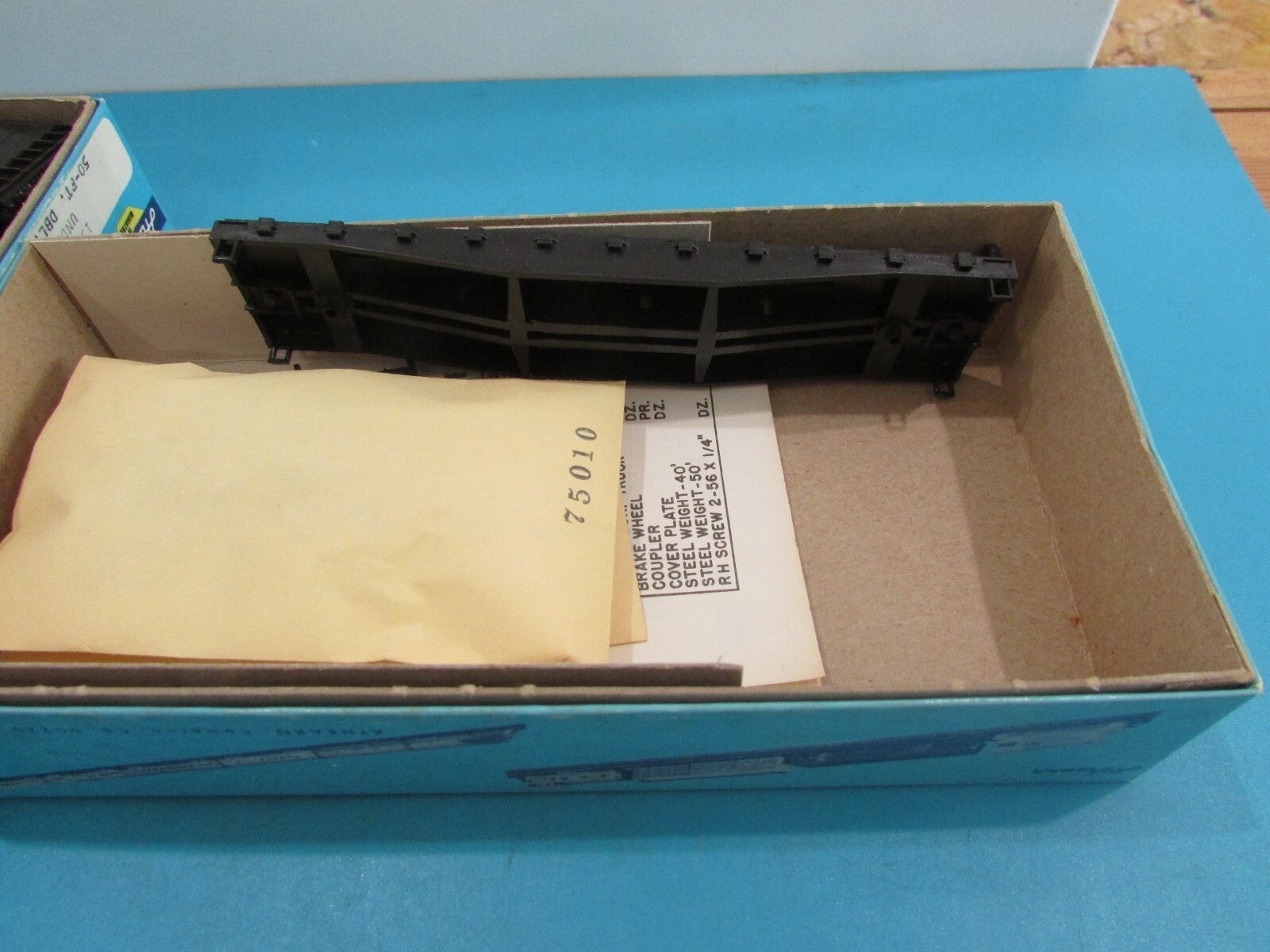 HO Scale Athearn (3) Assorted Flat & Box Cars UNDECORATED Lot#1622