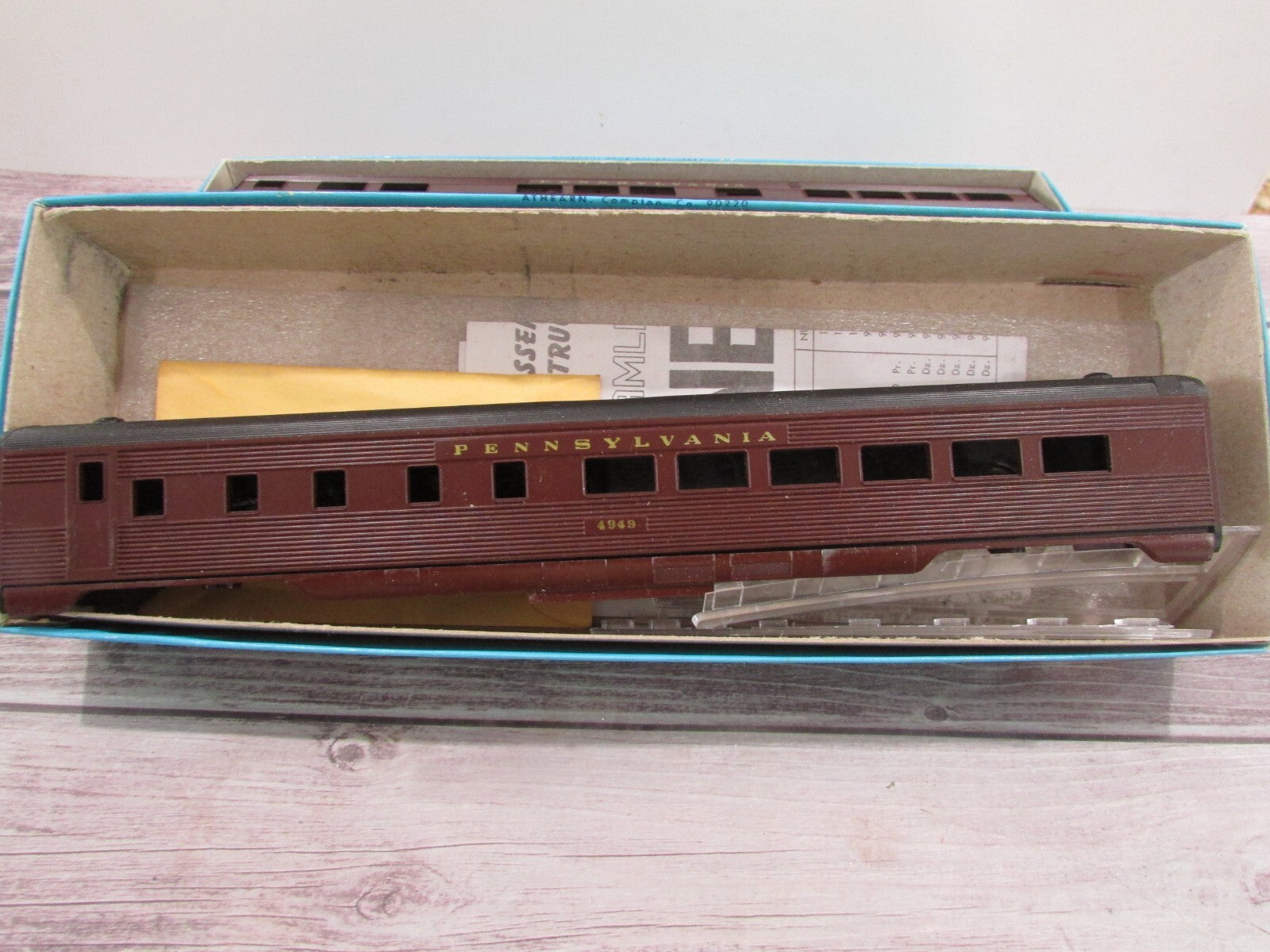 HO Scale Athearn (2) Assorted Passenger Cars Kit Pennsylvania Lot#3299