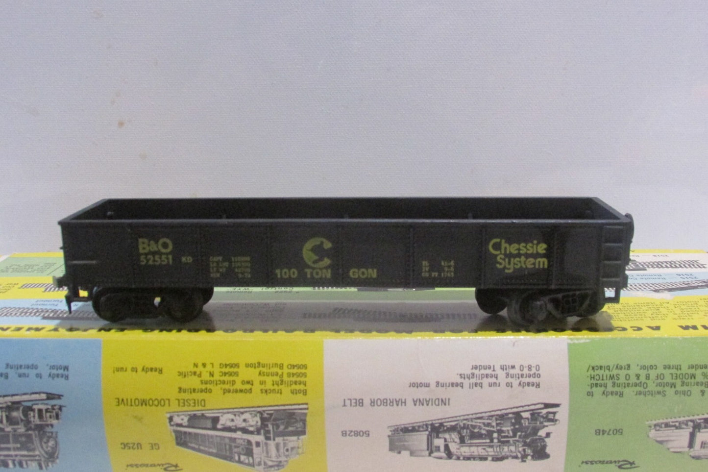 HO Scale Ahm (4) Assorted Gondolas Cars Lot#0414