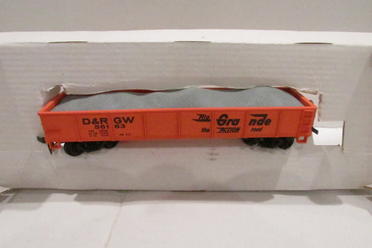 HO Scale AHM 5431N Gondola with Load Rio Grande D&GW #56163