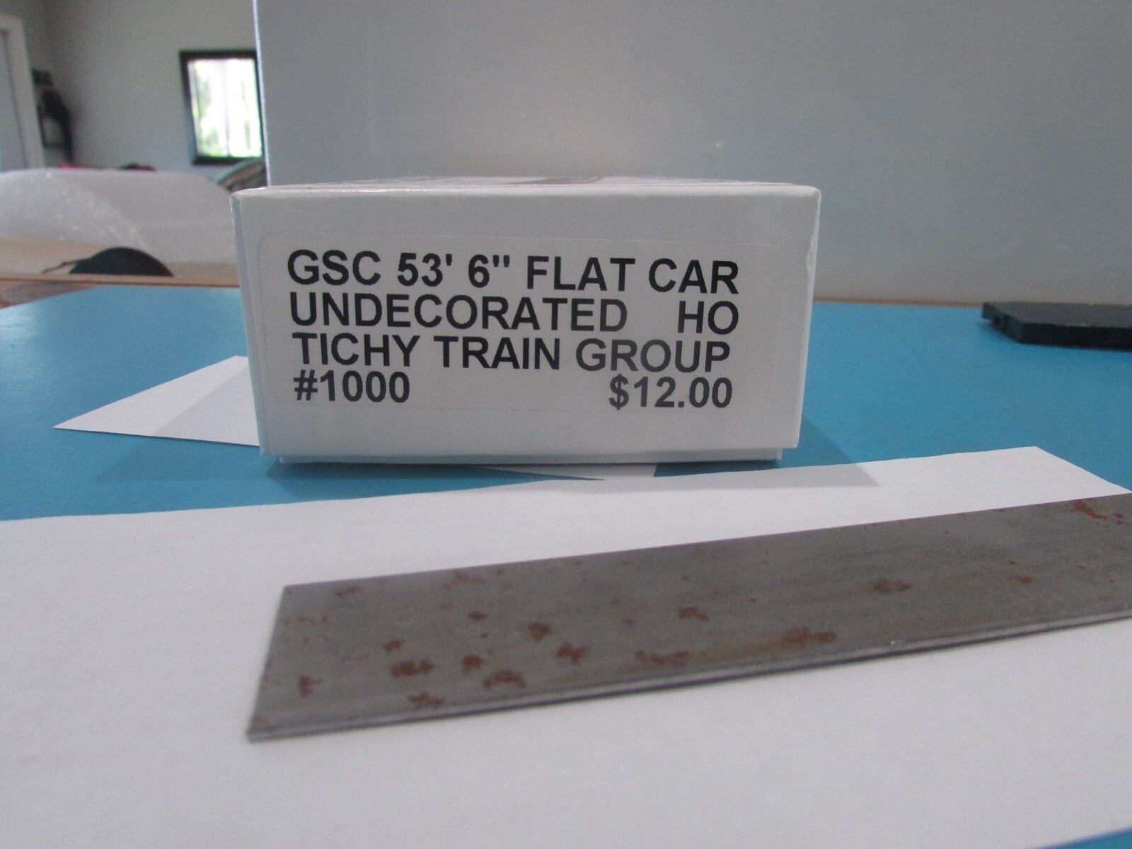 HO Scale 1000 Tichy Train Group Undecorated GSC  53' Flat Car  Lot#1815
