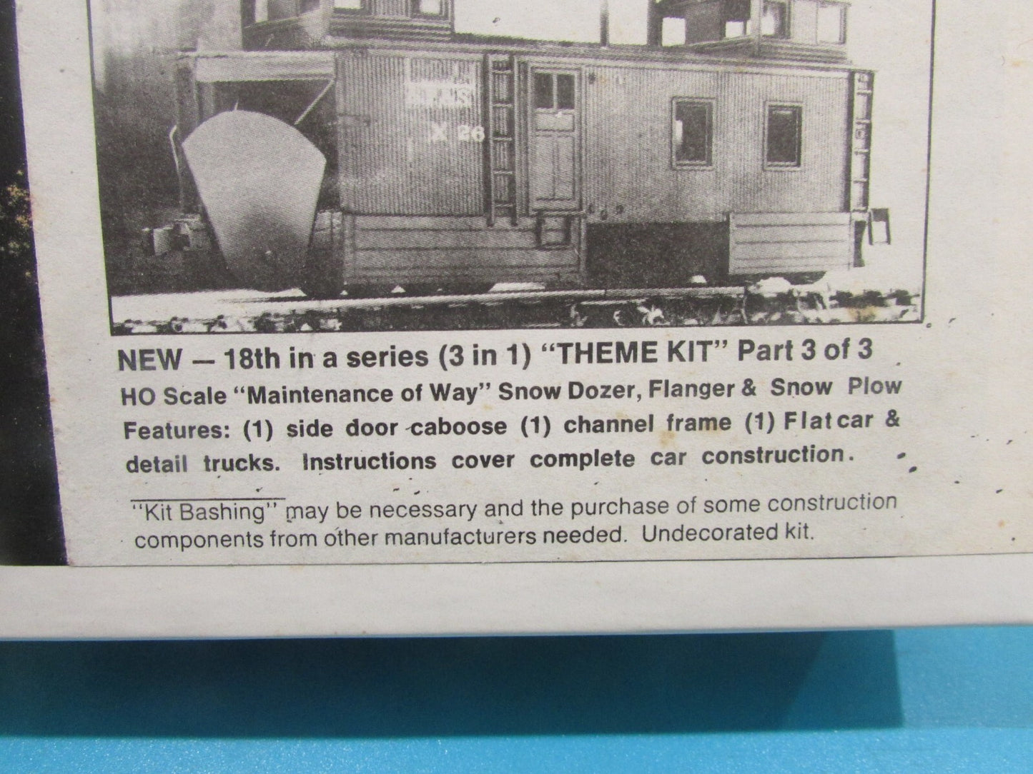 HO Scale Roundhouse 1517 Snow Dozer Flanger & Snow Plow Undecorated Lot#2222