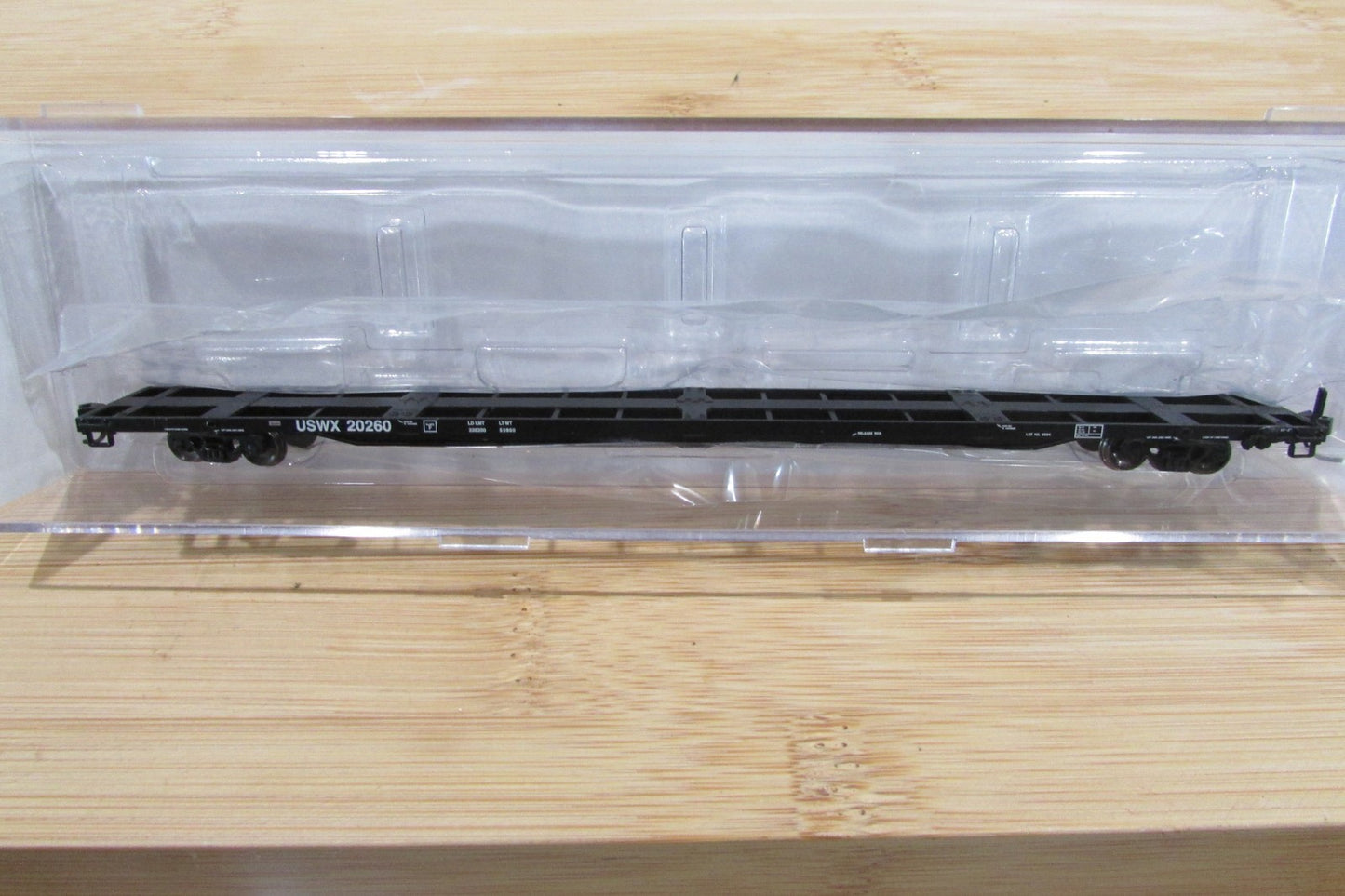 N Scale Atlas (3) 50-001-076 85' Trash Container Flat Car Lot#5073