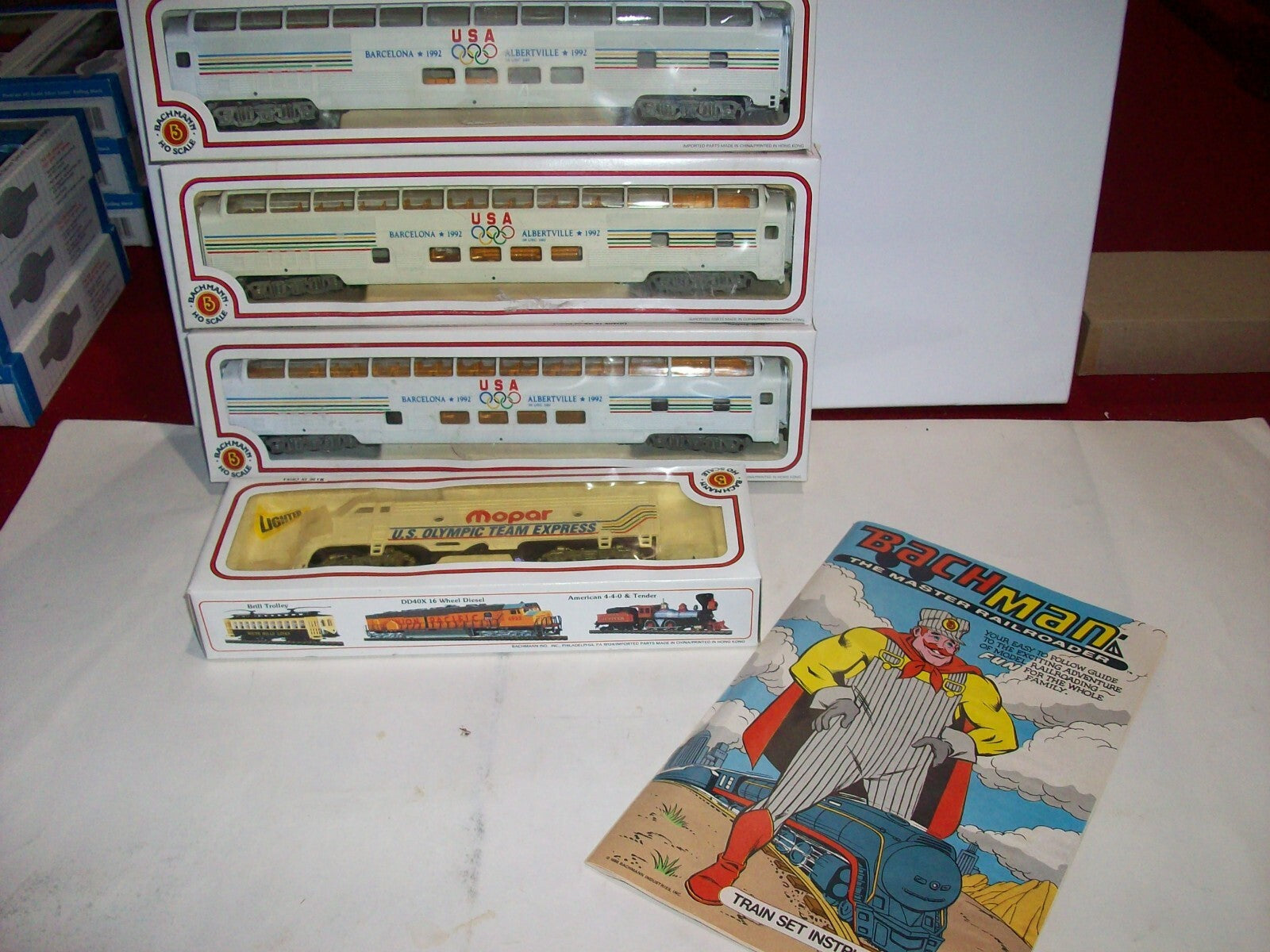 HO Scale Limited Edition Collectors Set US Olympic Team Barcelona 1992 Lot#4124