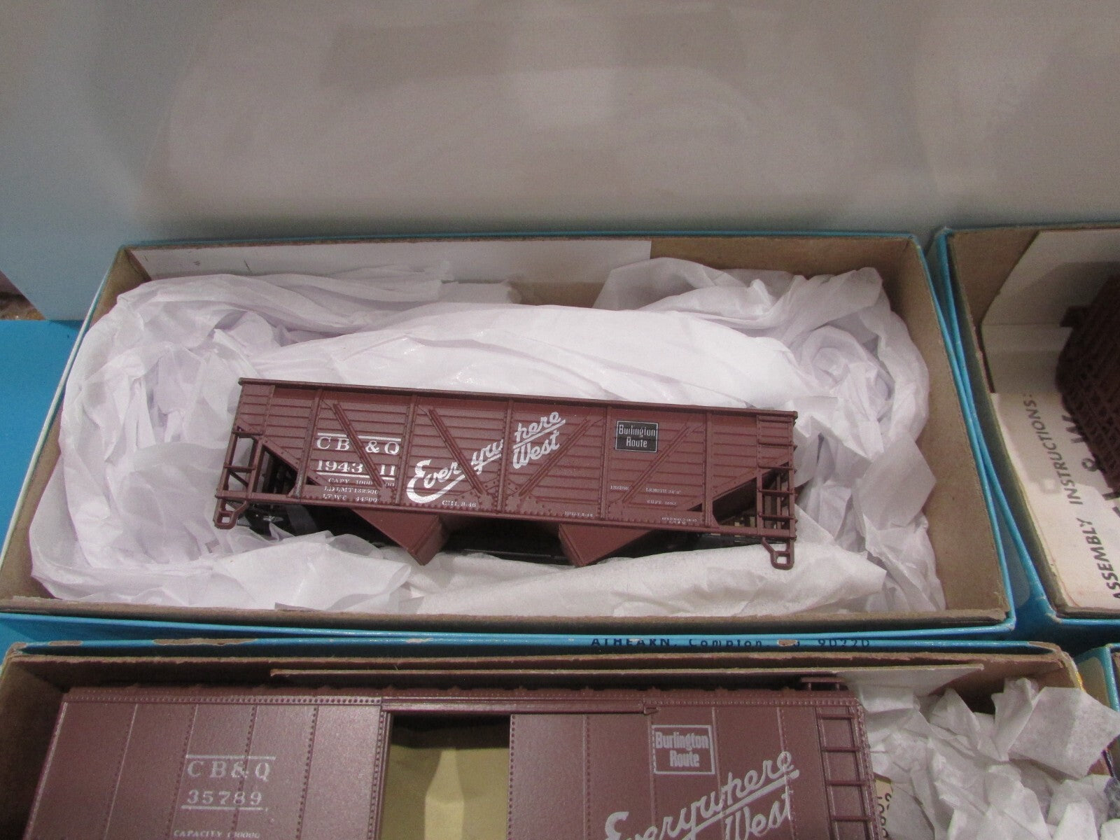 HO Scale Athearn (6) Assorted Box Casr Kits Lot#1488