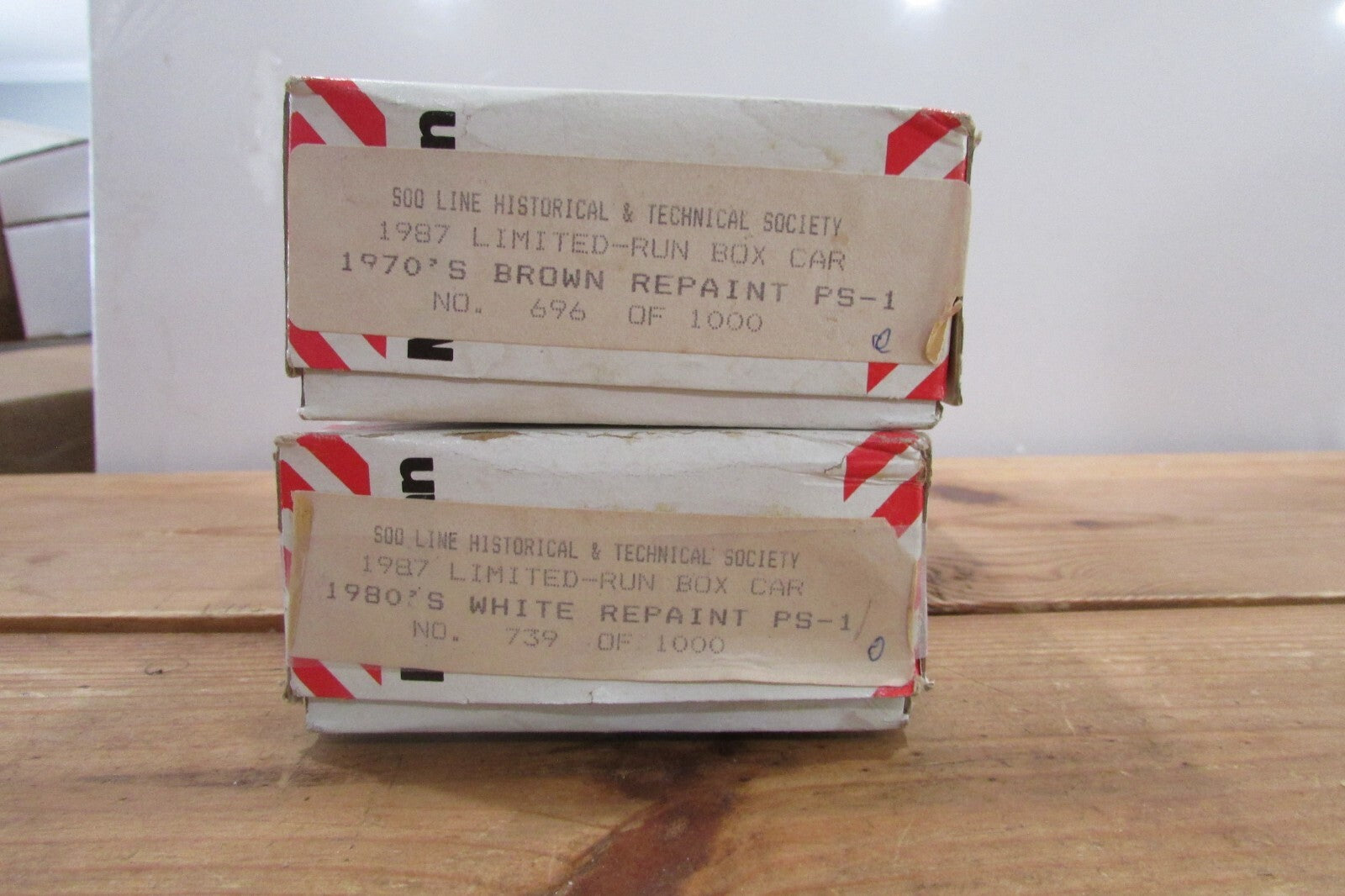 HO Scale McKean(2) Soo Lines Freight Cars Kit Lot#1844