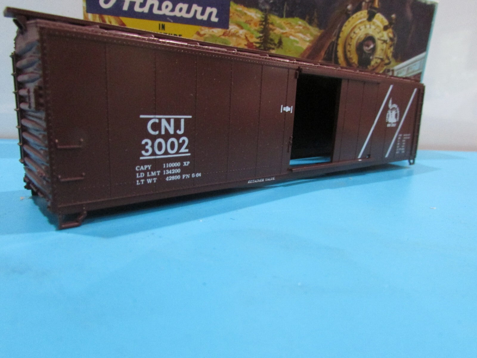 HO Scale Athearn/Bev-Bel 572 CNJ 50' Single Door BoxCar Kit Lot#0934