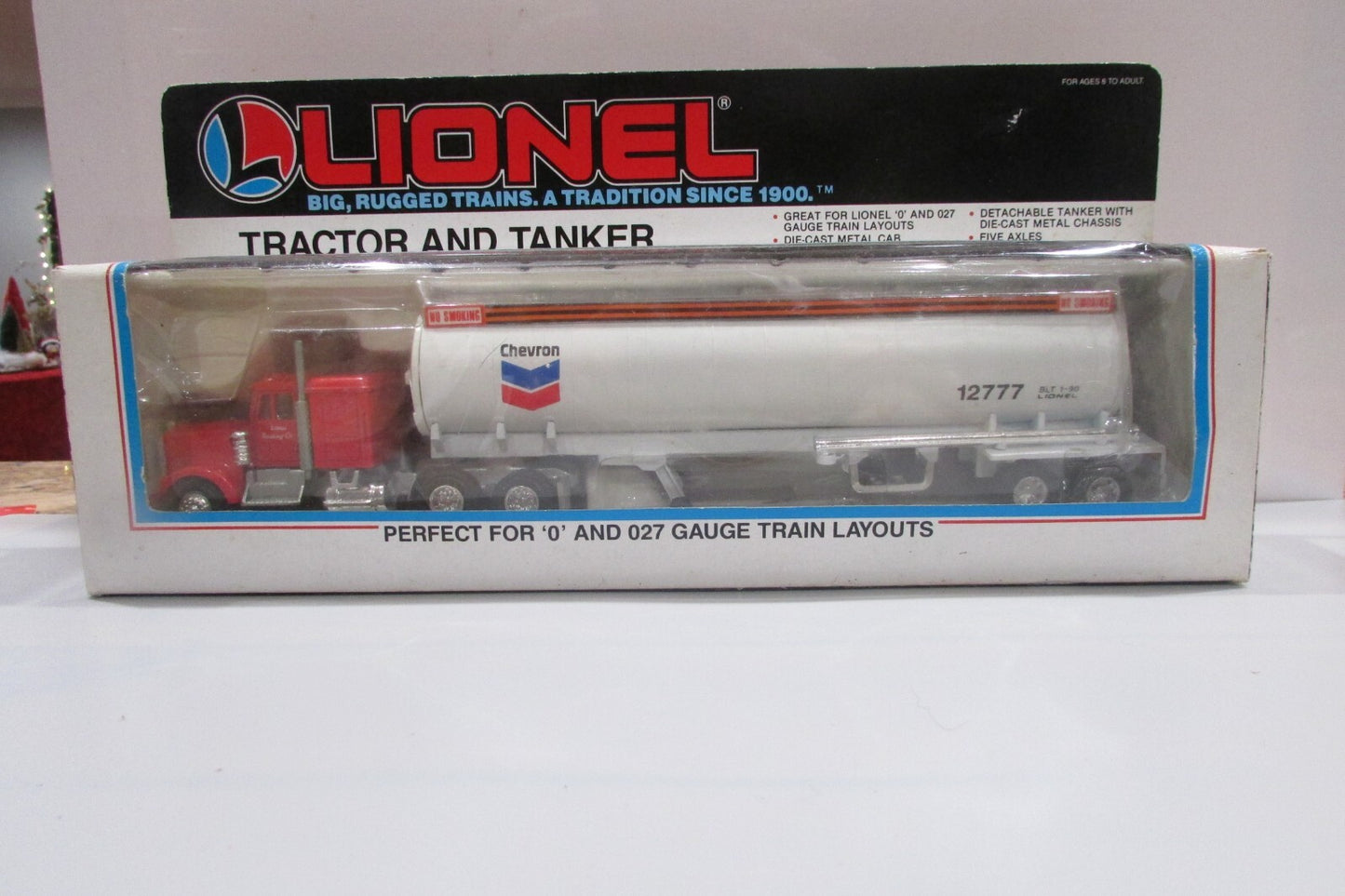 O Scale Lionel 6-12777 Chevron Tractor & Tanker Lot#0532