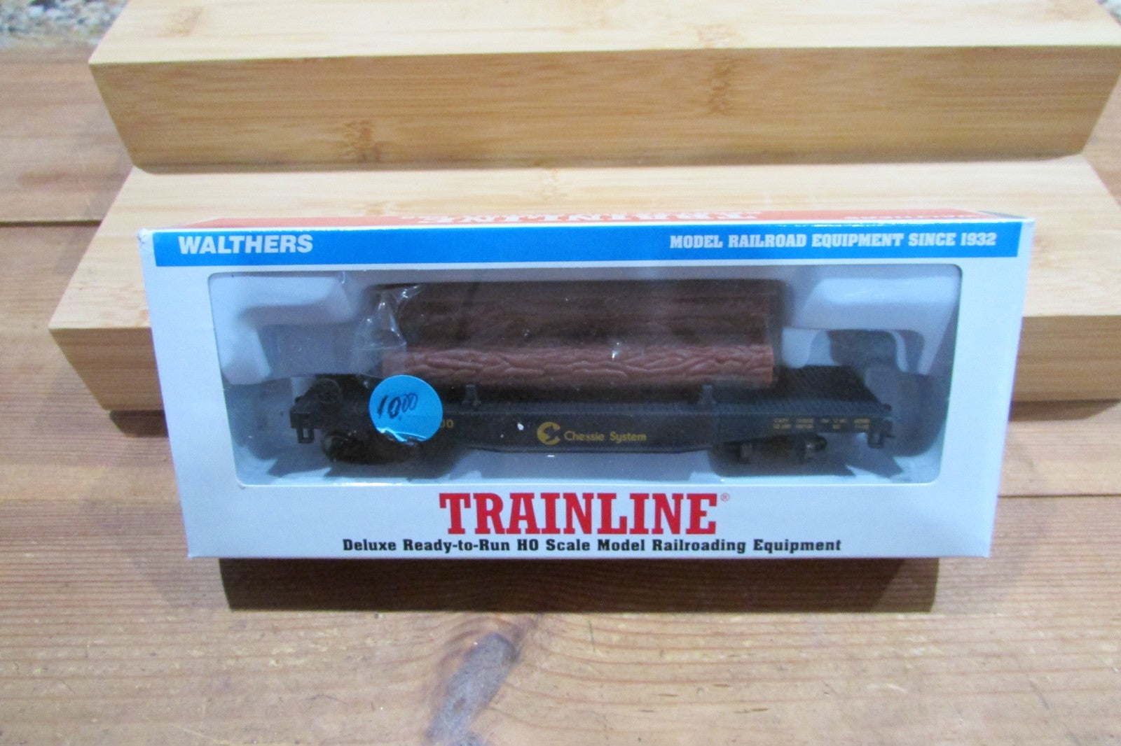 HO Scale Walthers 931-1772 Log Dump Car w/ Logs Lot#5058