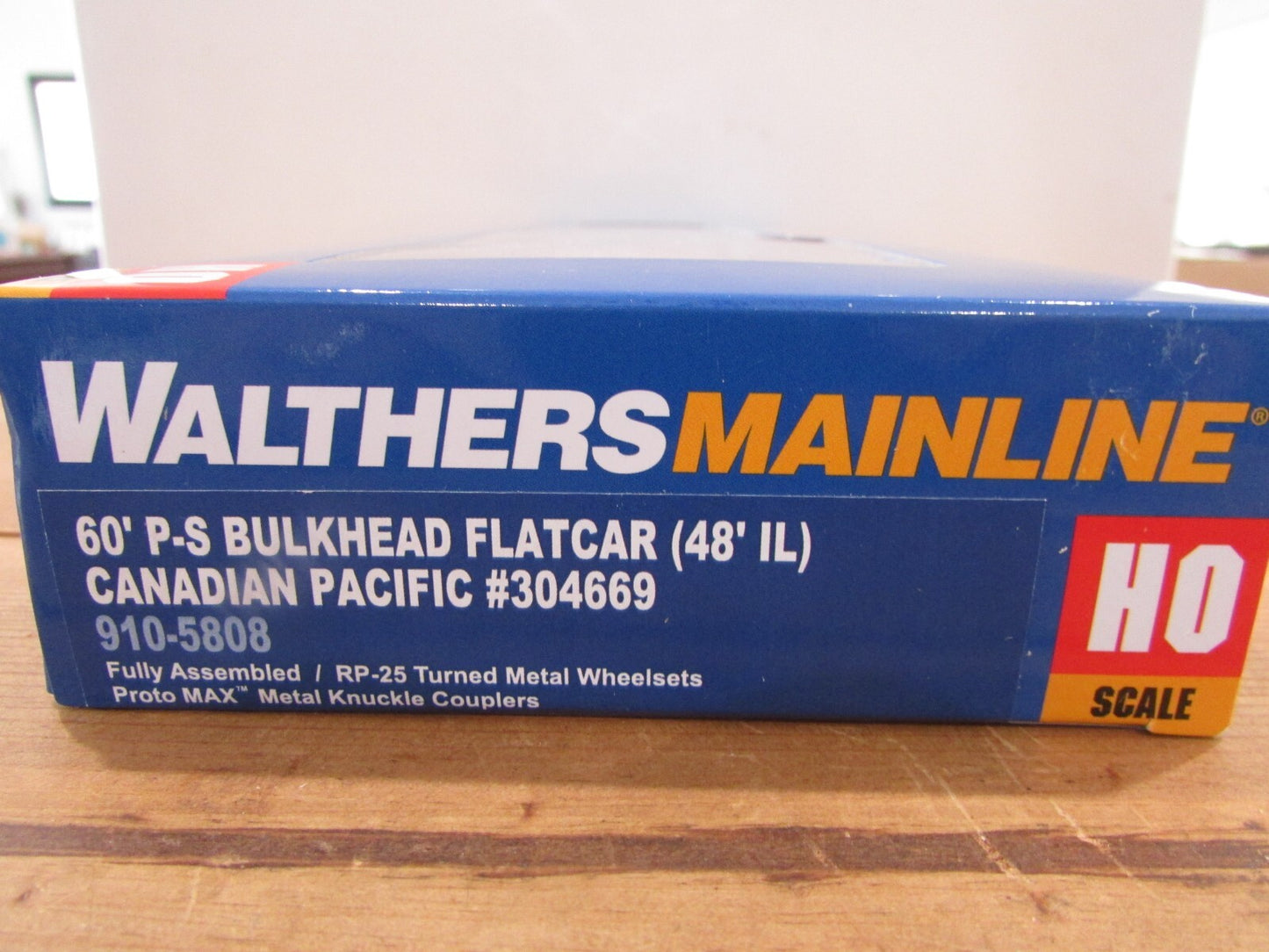 HO Scale Walthers PullmanStandard 60' Bulkhead Flatcar Canadian Pacific Lot#3091