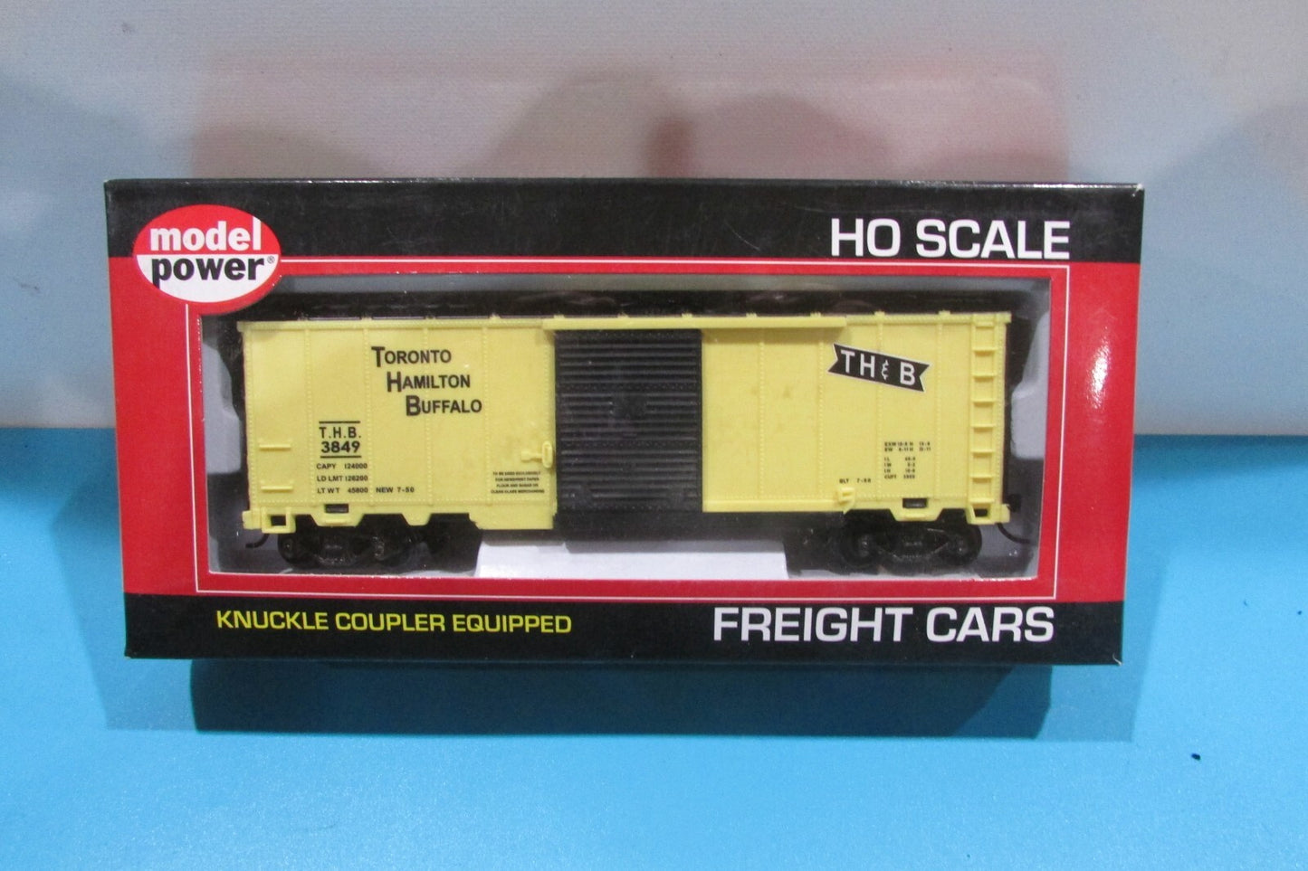 HO Scale  Model Power 97957 HO Toronto, Hamilton & Buffalo 40' Box Car Lot#2521