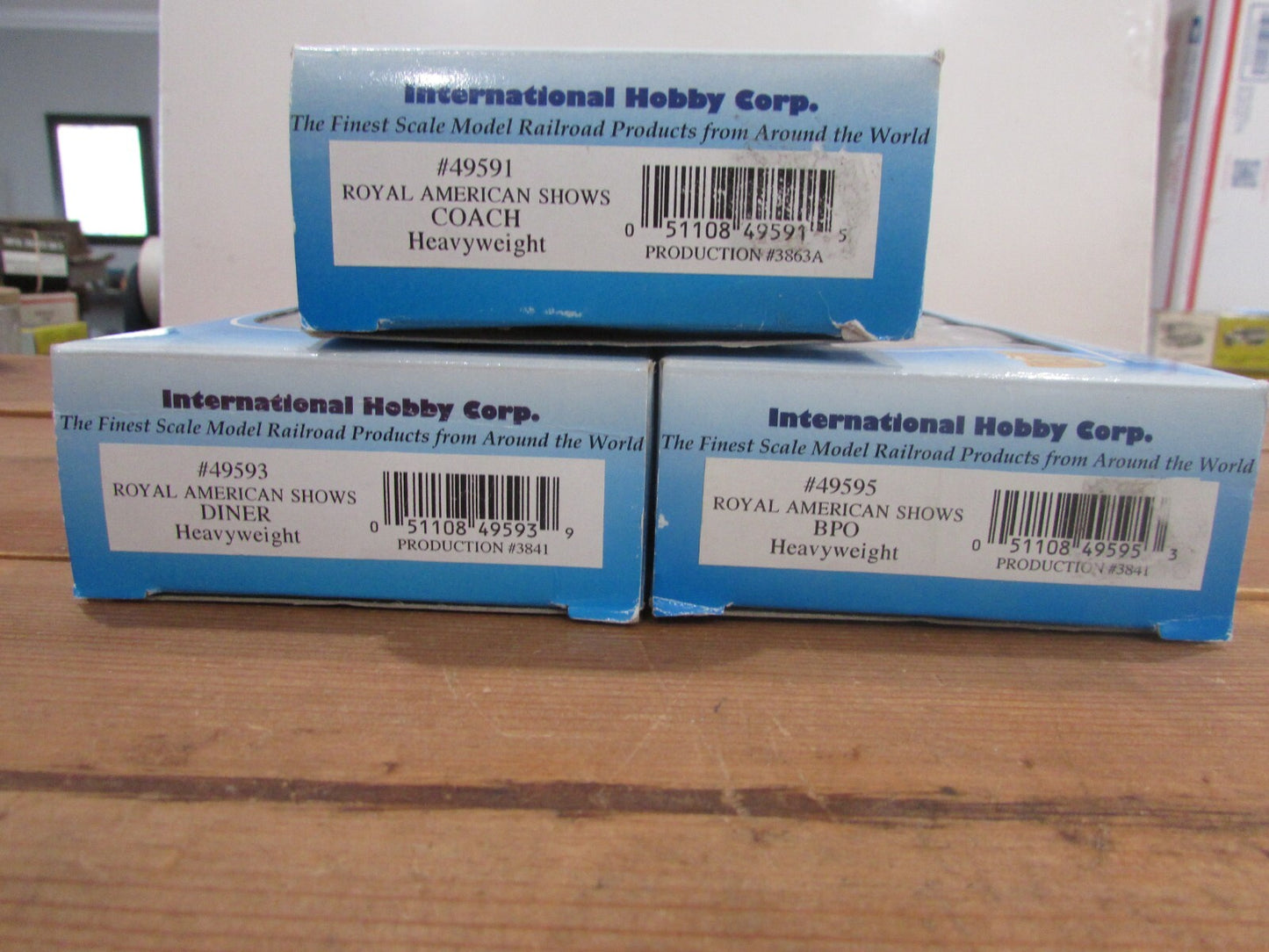 HO Scale IHC (3) Passenger Cars Royar American Show LOT#3598