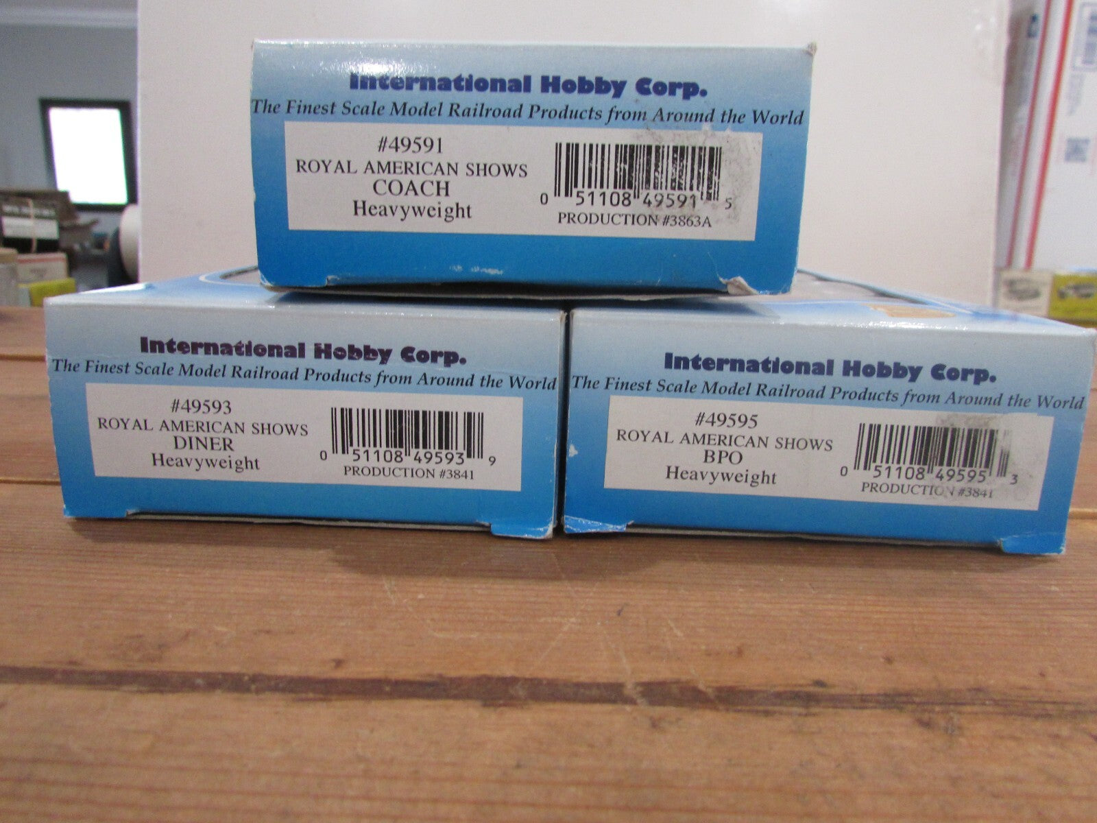 HO Scale IHC (3) Passenger Cars Royar American Show LOT#3598