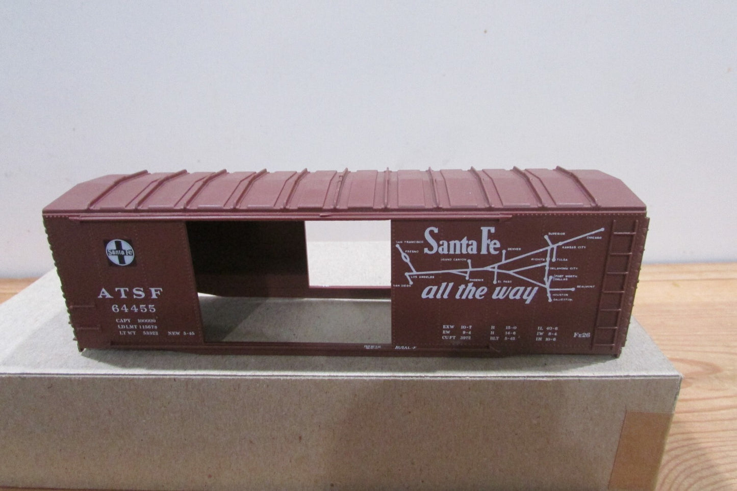 HO Scale C&BT Shops Santa Fe El Capitan DD 1944 AAR 40'Box Car CBT4765