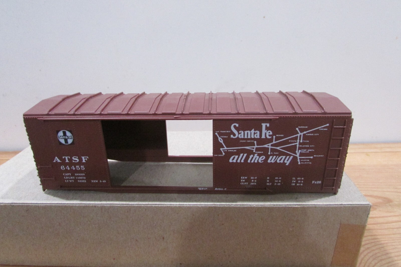 HO Scale C&BT Shops Santa Fe El Capitan DD 1944 AAR 40'Box Car CBT4765