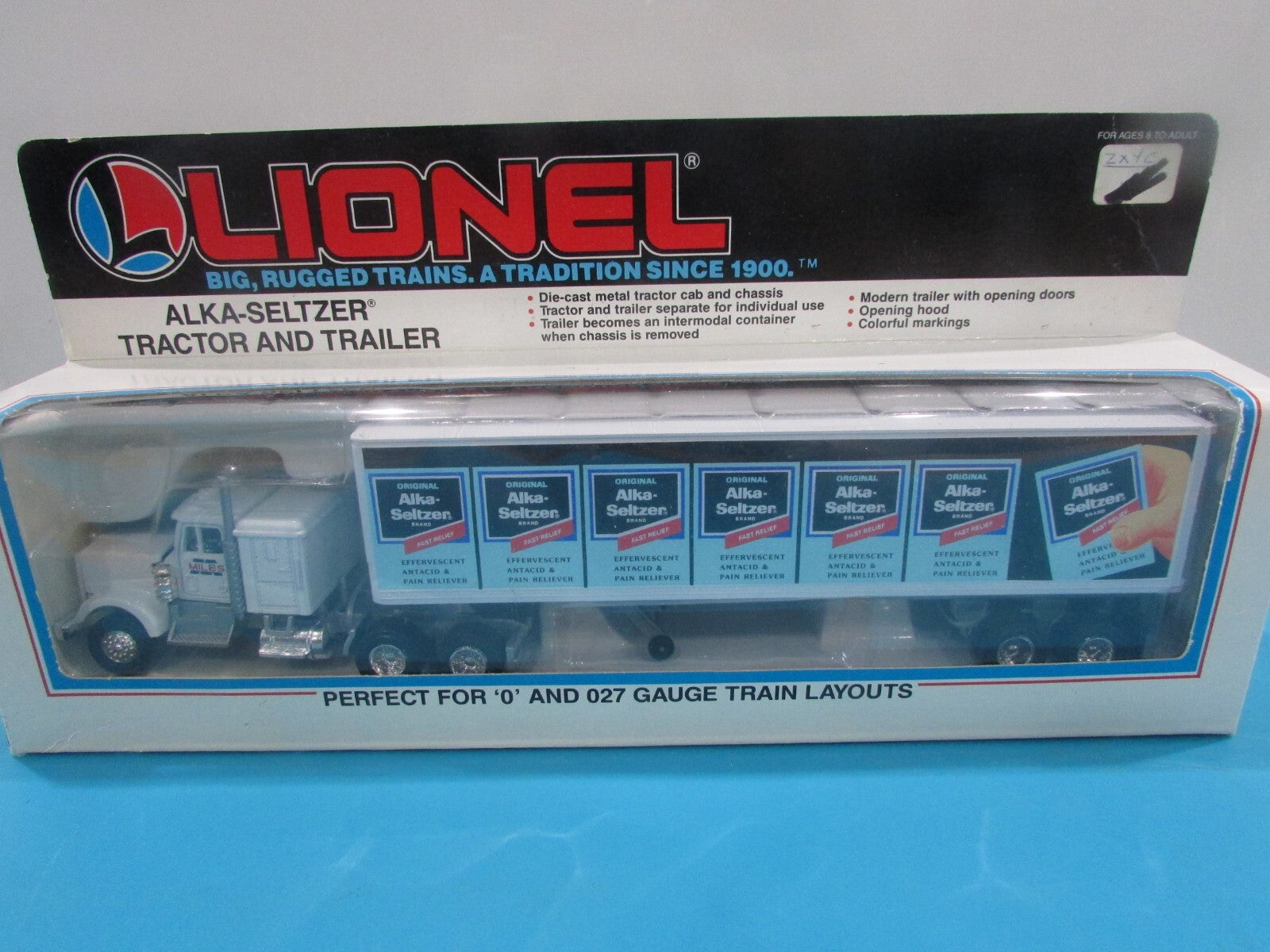 O Scale Lionel 6-12811 Alka-Seltzer tractor & Trailer Lot#1666