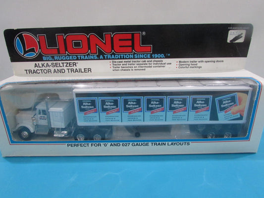O Scale Lionel 6-12811 Alka-Seltzer tractor & Trailer Lot#1666