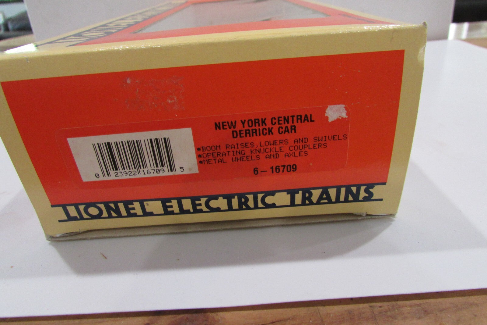 O Gauge  Lionel 6-16709 New York Central Derrick Car Lot#2824