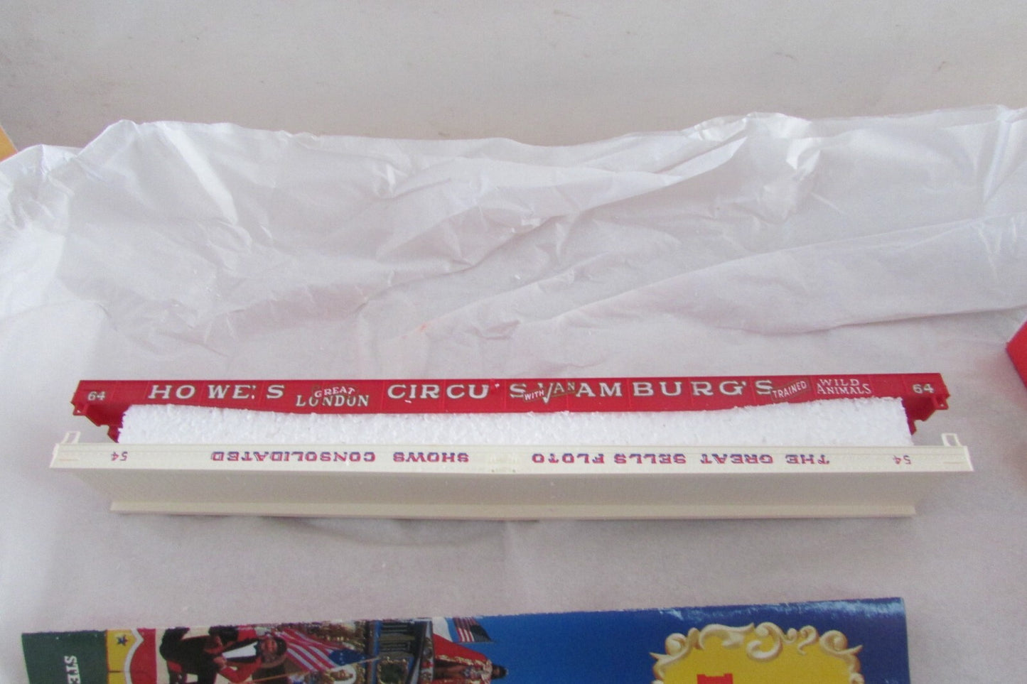 HO Scale 1967G Great Circus Train 7th Release Floto&Howe's Flatcar Kit Lot#2790