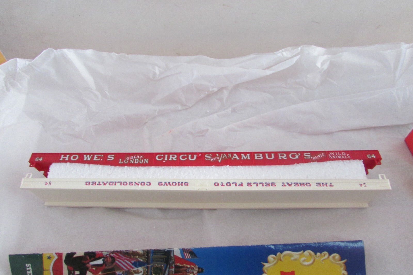 HO Scale 1967G Great Circus Train 7th Release Floto&Howe's Flatcar Kit Lot#2790