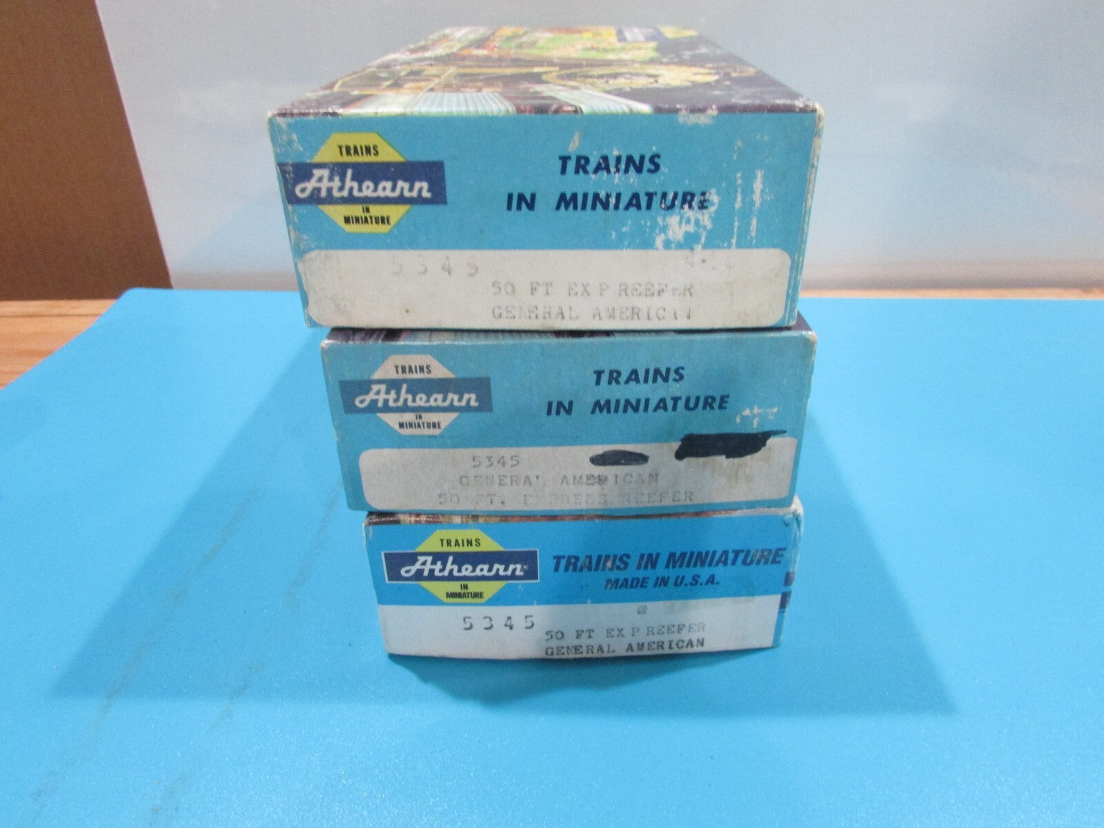 HO Scale Athearn (3) 5345 50ft Express Reefer General American Lot#0938