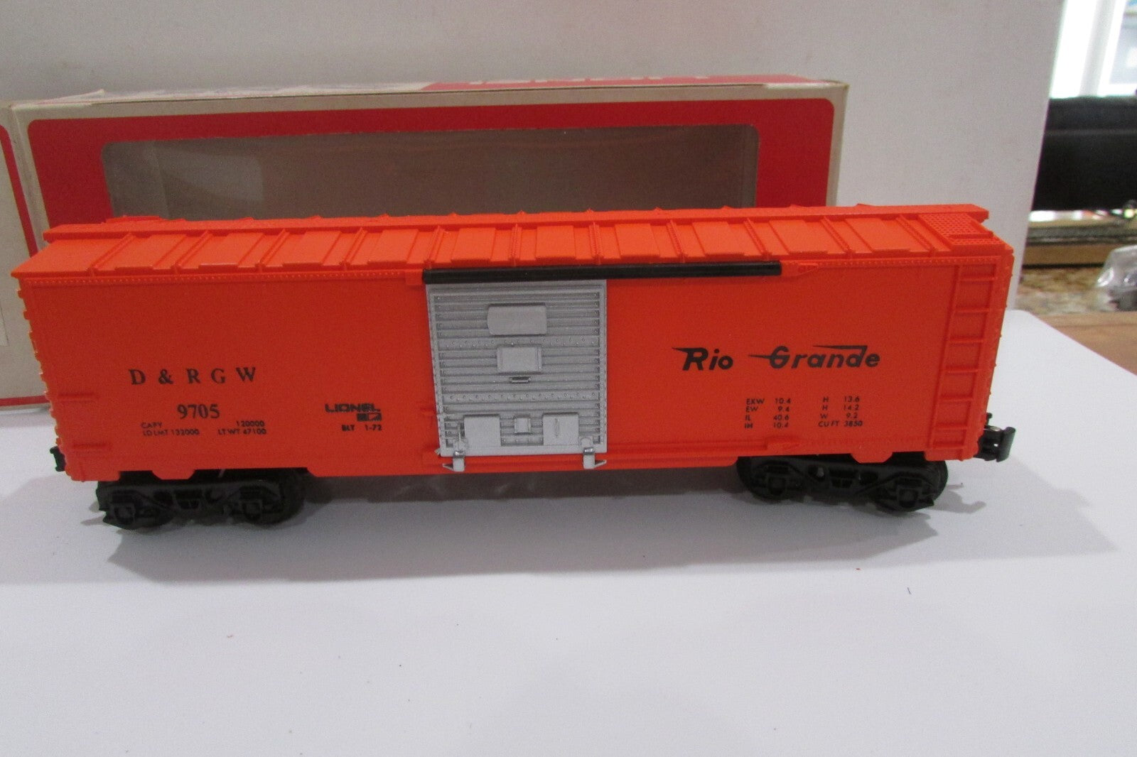 O Gauge Lionel (3) Assorted Box Cars Denver & Rio Grande Lot#3925