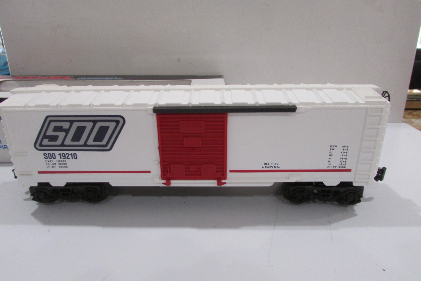 O Gauge Lionel 6-19210 SOO LINE Box Car