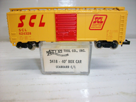  N Scale Atlas 40' Box Car "Seabord""
