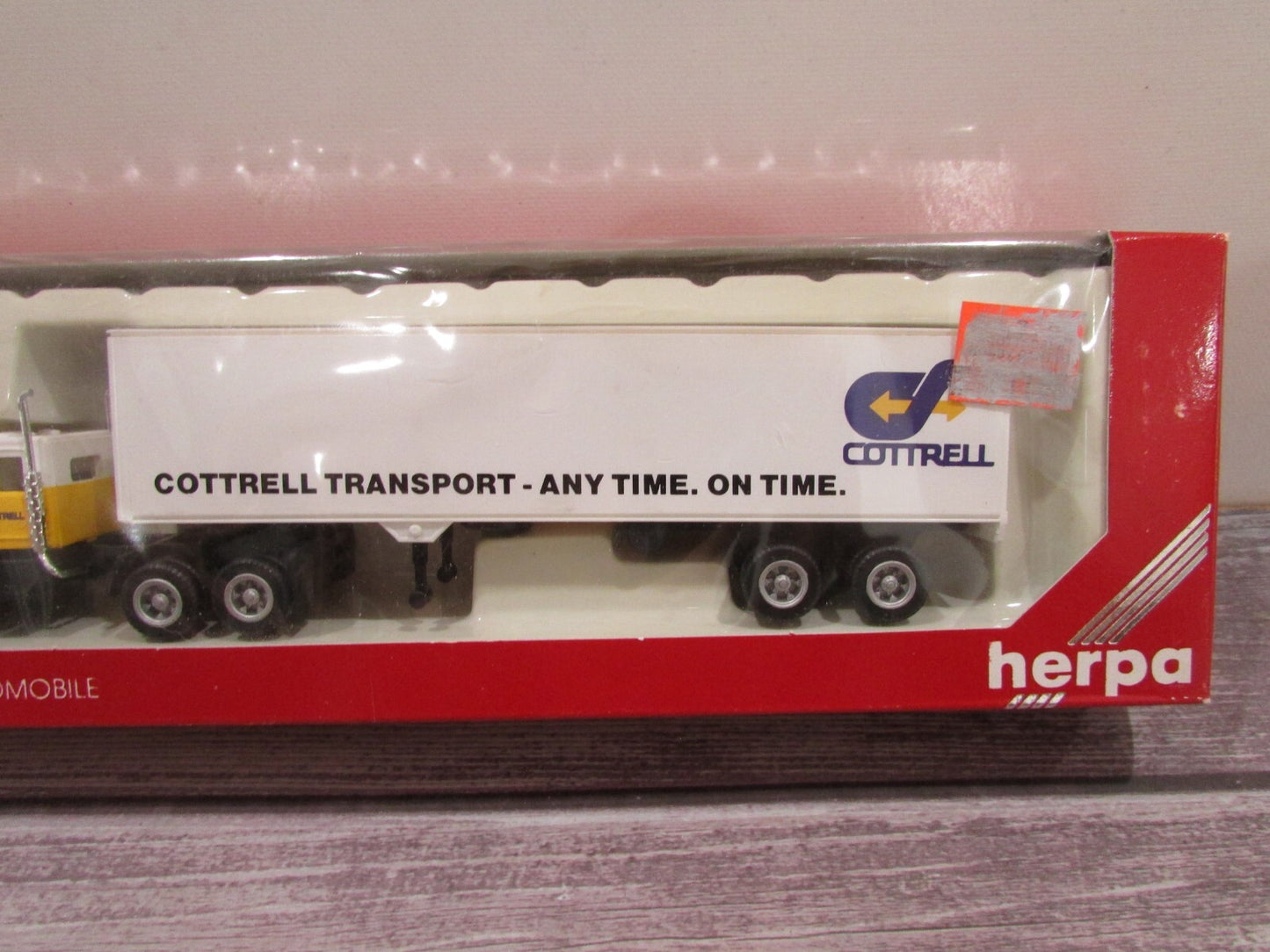 HO Scale Herpa 4302H Cottrell Transport Freight Truck With Trailer
