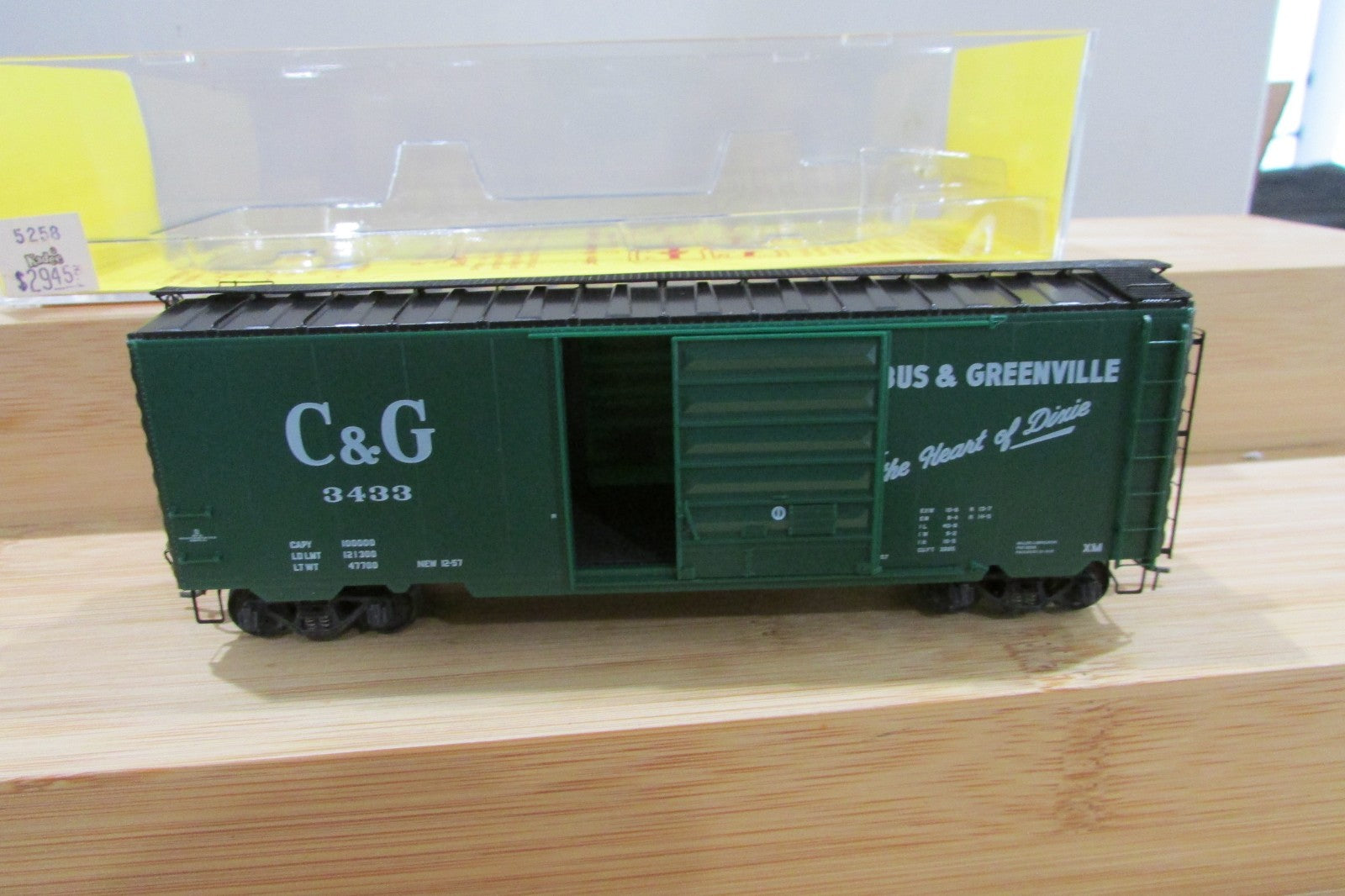 HO Scale Kadee Cars 5258 40'PS-1 Box Car Single 8' PS Road#3433 KD5022