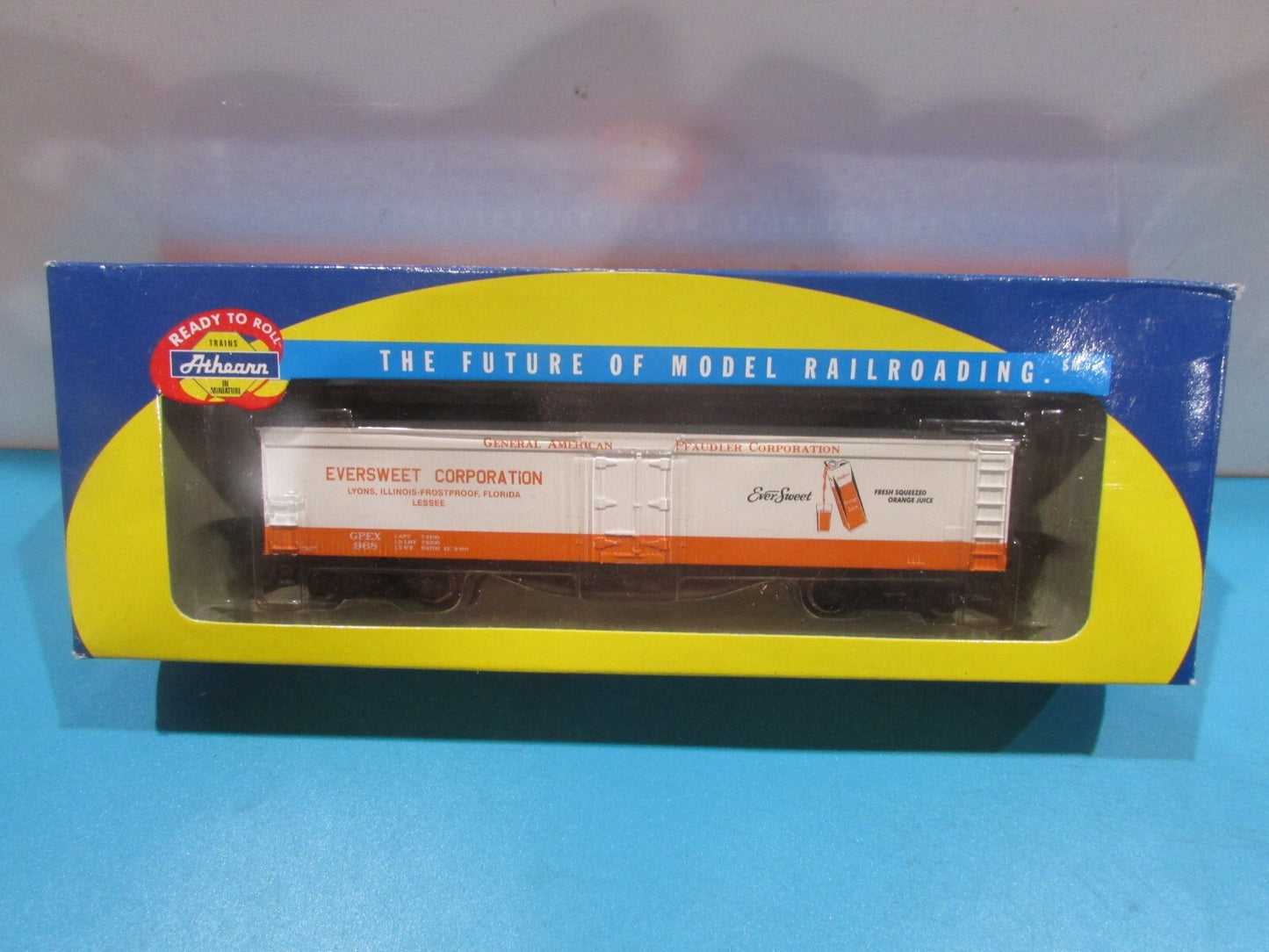 HO Scale Athearn 92594 50' Express Reefer Ever Sweet GPEX#968 Lot#2173
