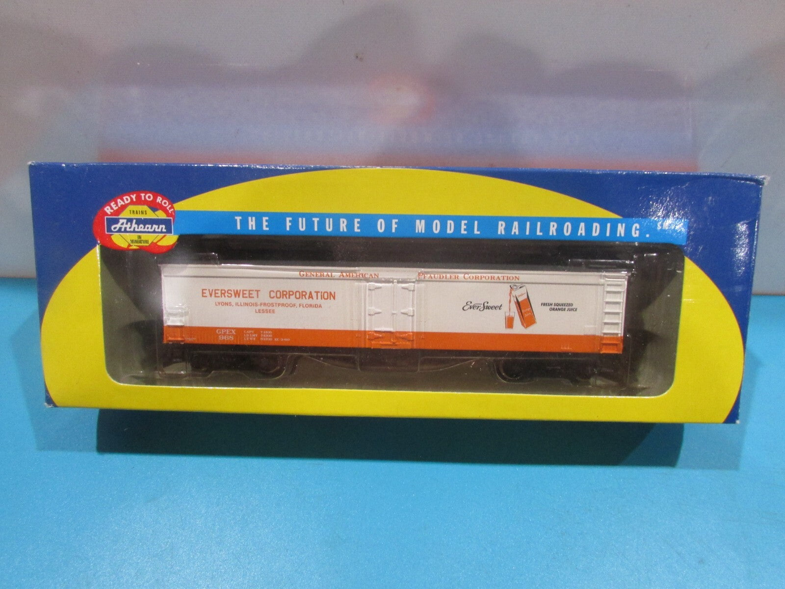 HO Scale Athearn 92594 50' Express Reefer Ever Sweet GPEX#968 Lot#2173