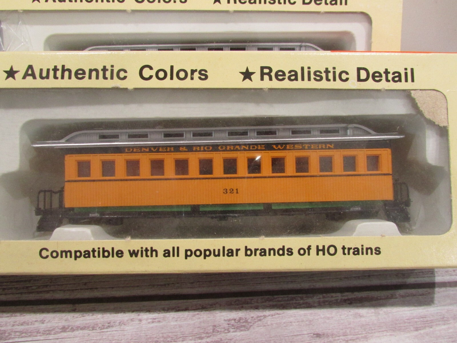 HO Scale Con-Cor (4) Old Timer Rio Grande Passenger Cars Kits Lot#3148