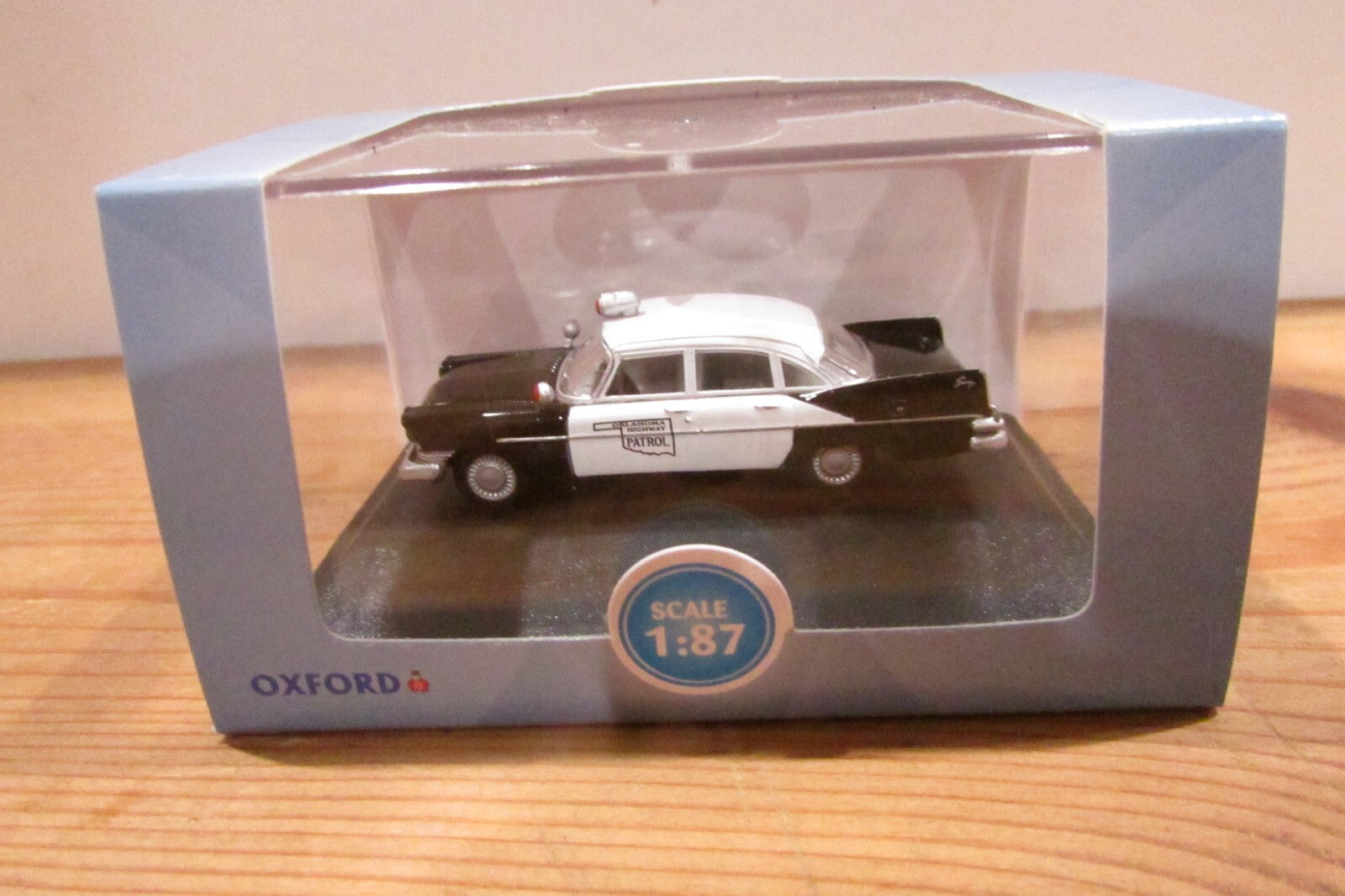 Ho Scale 1:87 Oxford Plymouth Savoy Sedan 1959 Oklahoma Highway Patrol