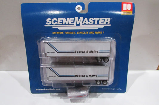 HO Scale Walthers 949-2502 40ft Trailer  (2pack) Boston & Maine