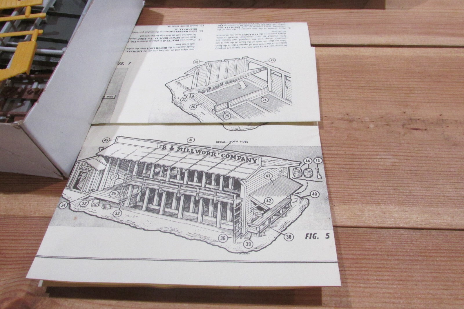 Ho Scale Atlas Kit#750 Lumber Yard & Office Building Kit LOT#0050