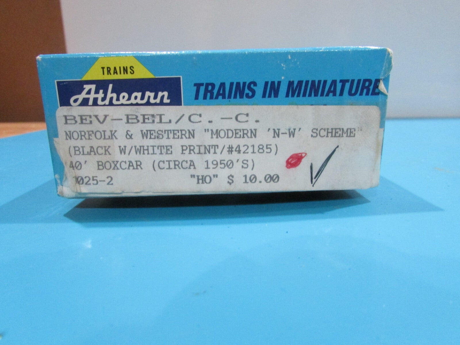 HO Scale Athearn/Bev-Bel 1025-2 40' Boxcar (Circa 1950's) N&W