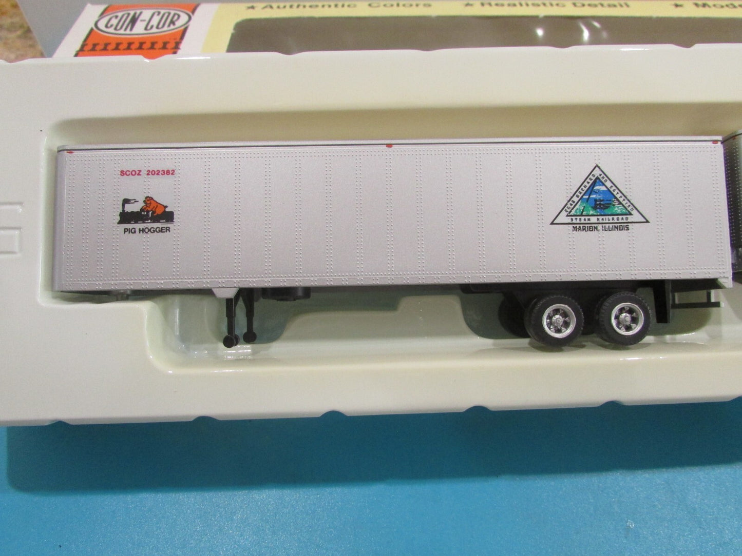 HO Scale Con-Cor 04-008202 45ft Rivet Side Trailers "Crab Ochard "Lot#1295