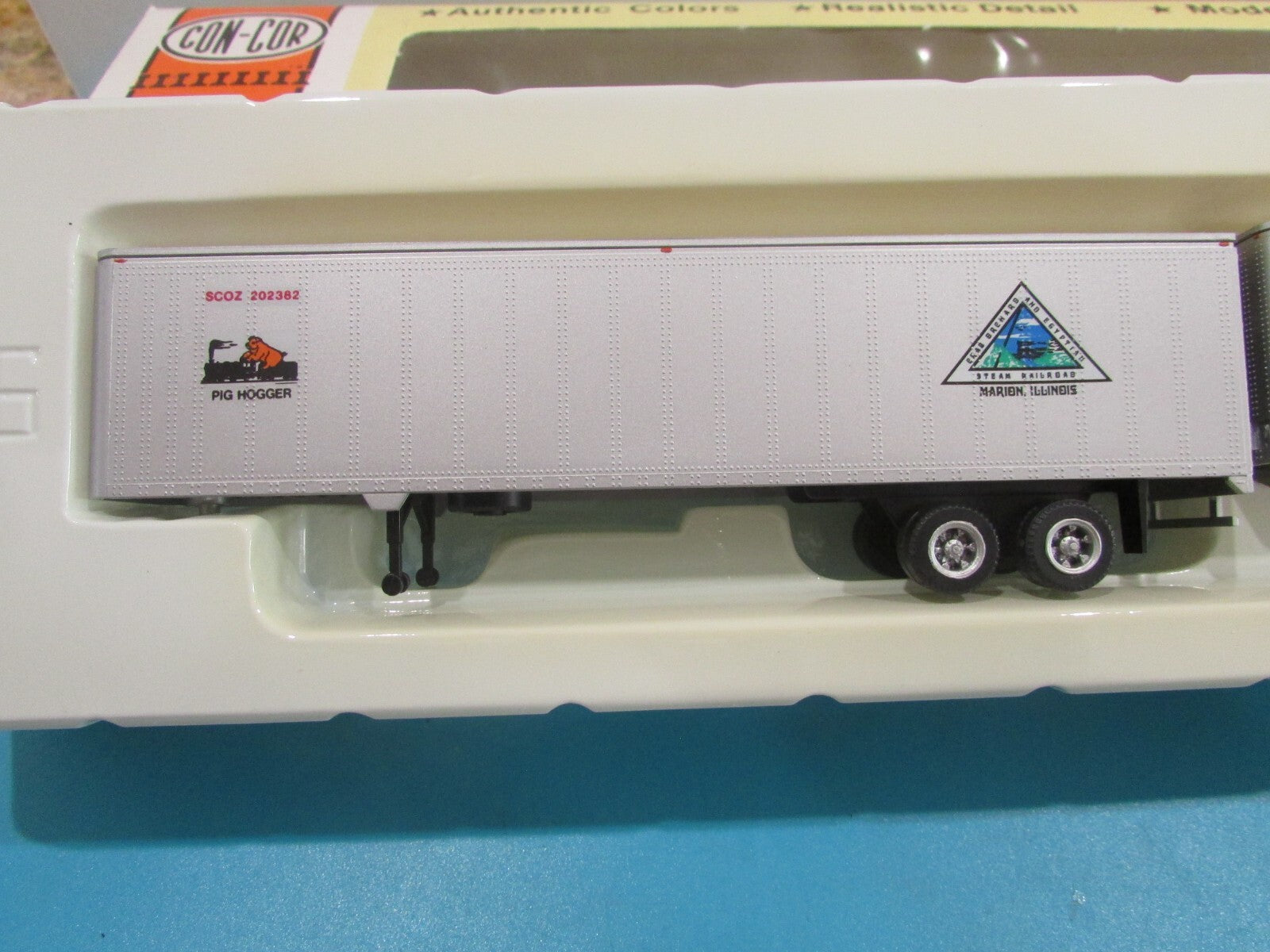 HO Scale Con-Cor 04-008202 45ft Rivet Side Trailers "Crab Ochard "Lot#1295