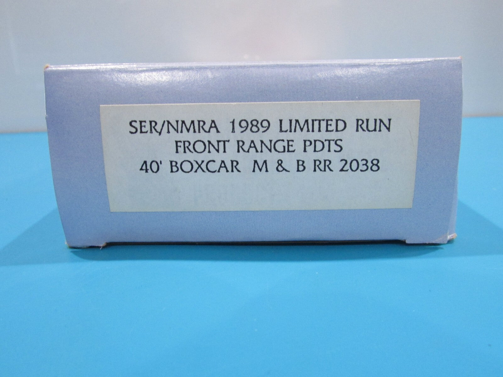 HO Scale Front Ranger Products 2038  M & B RR 40'Boxcar Lot#4105